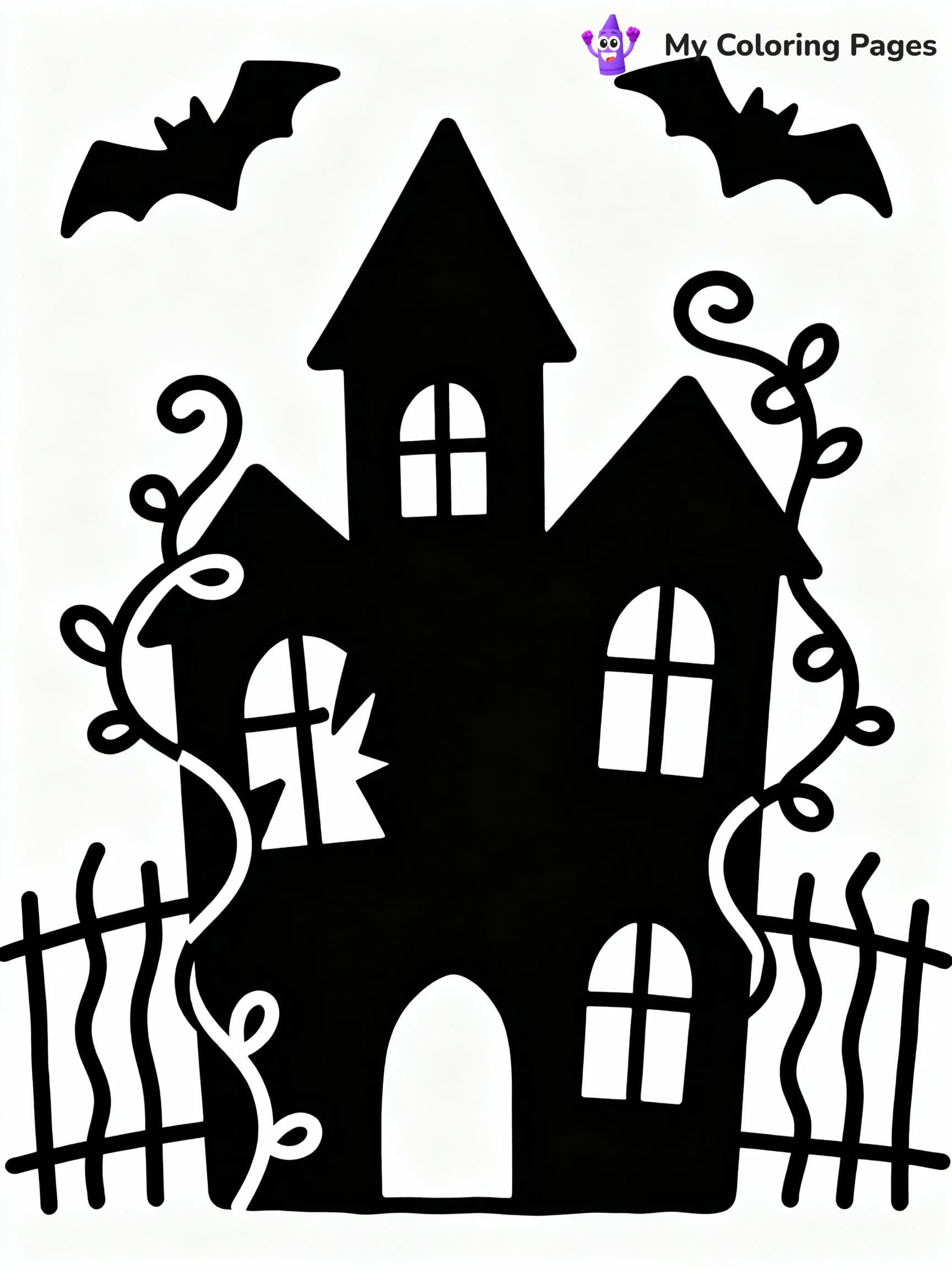 Haunted House Coloring Pages - 13