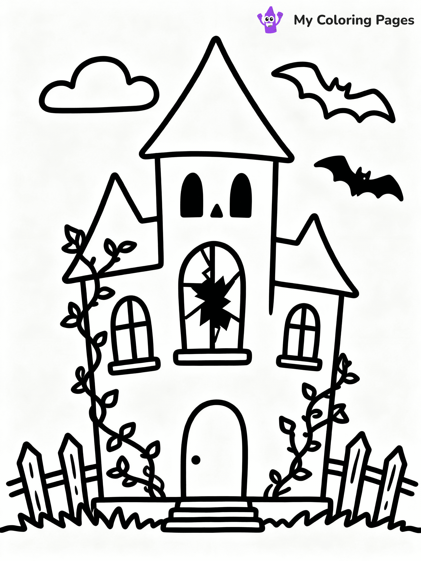 Haunted House Coloring Pages - 5