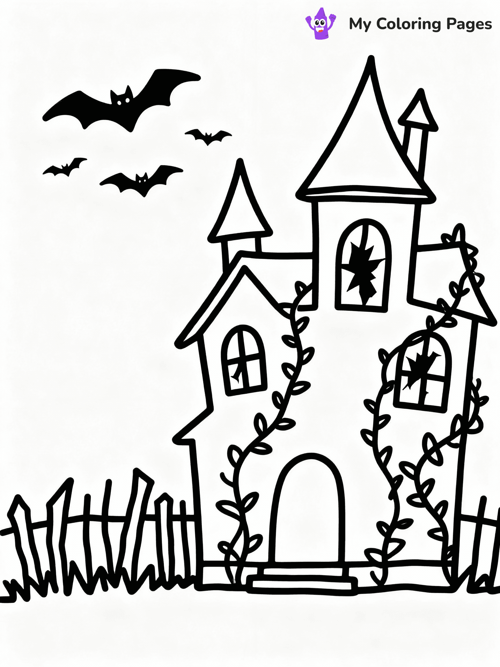 Haunted House Coloring Pages - 4