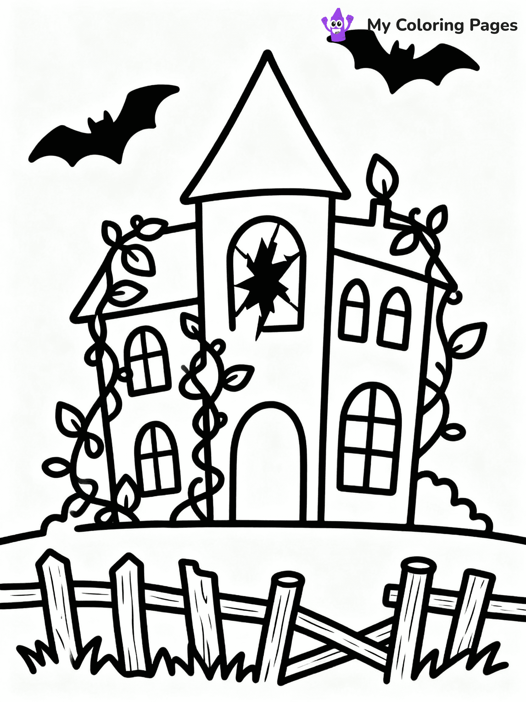 Haunted House Coloring Pages - 2