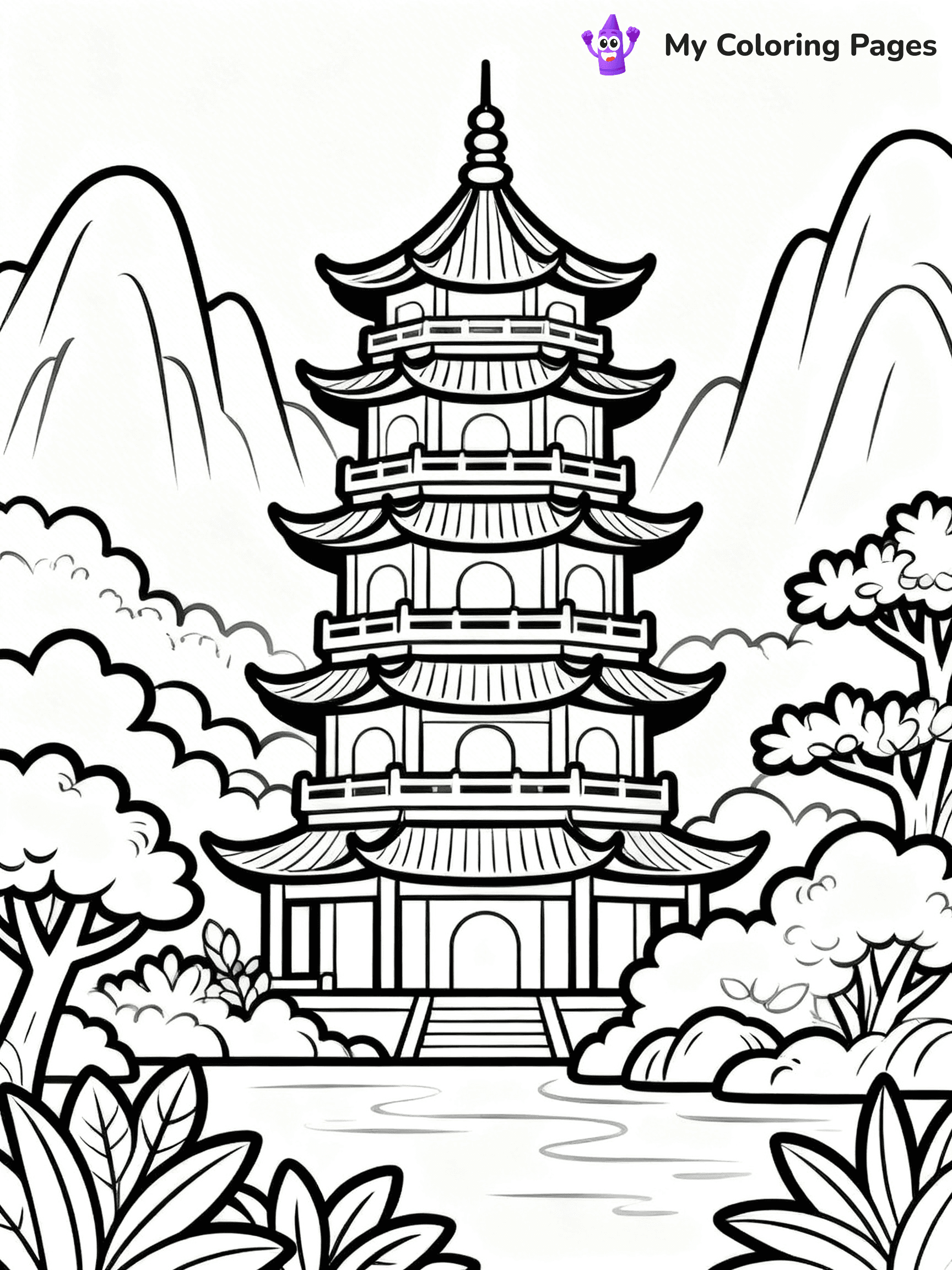 Chinese Coloring Pages - 36
