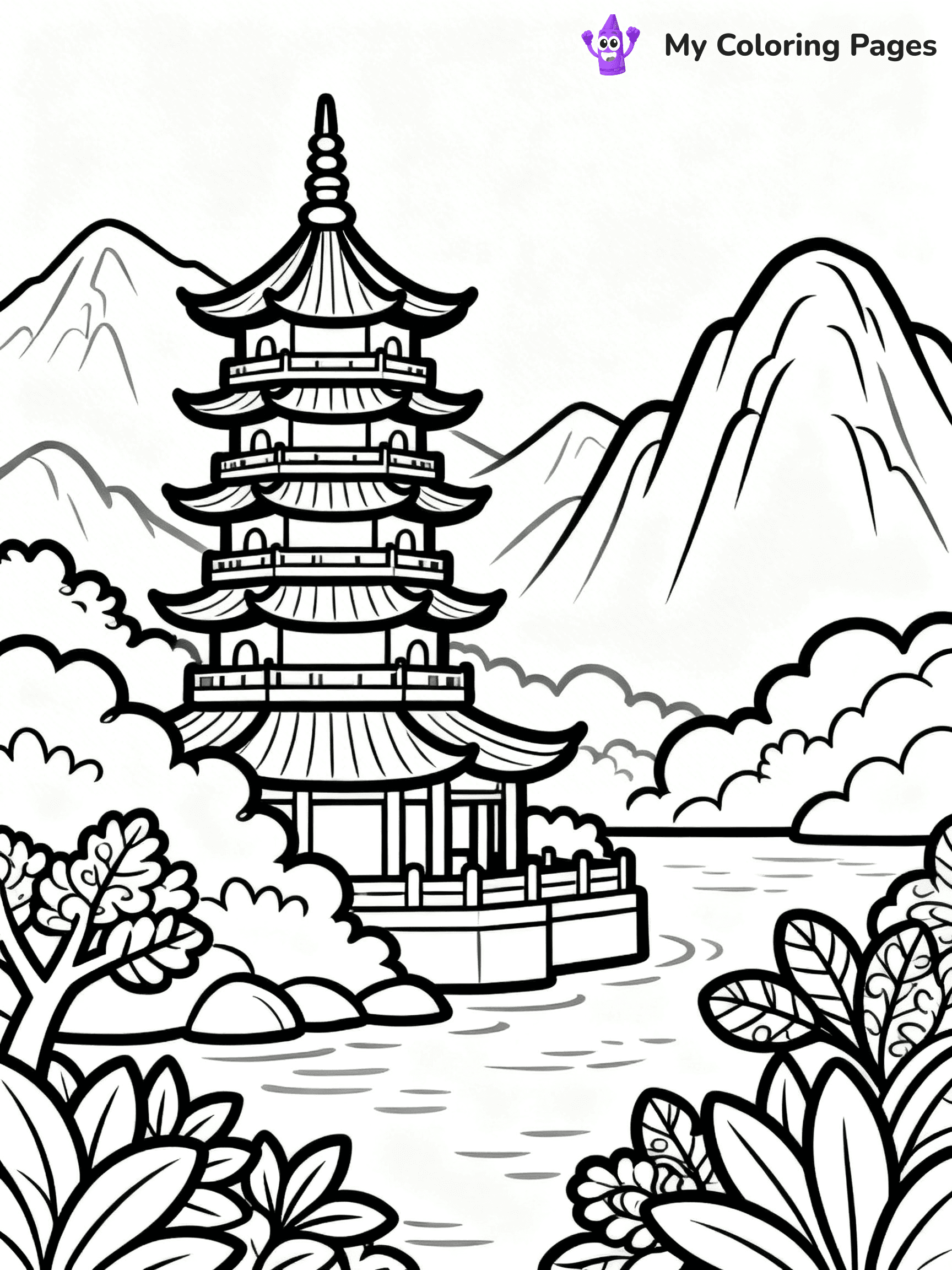 Chinese Coloring Pages - 35