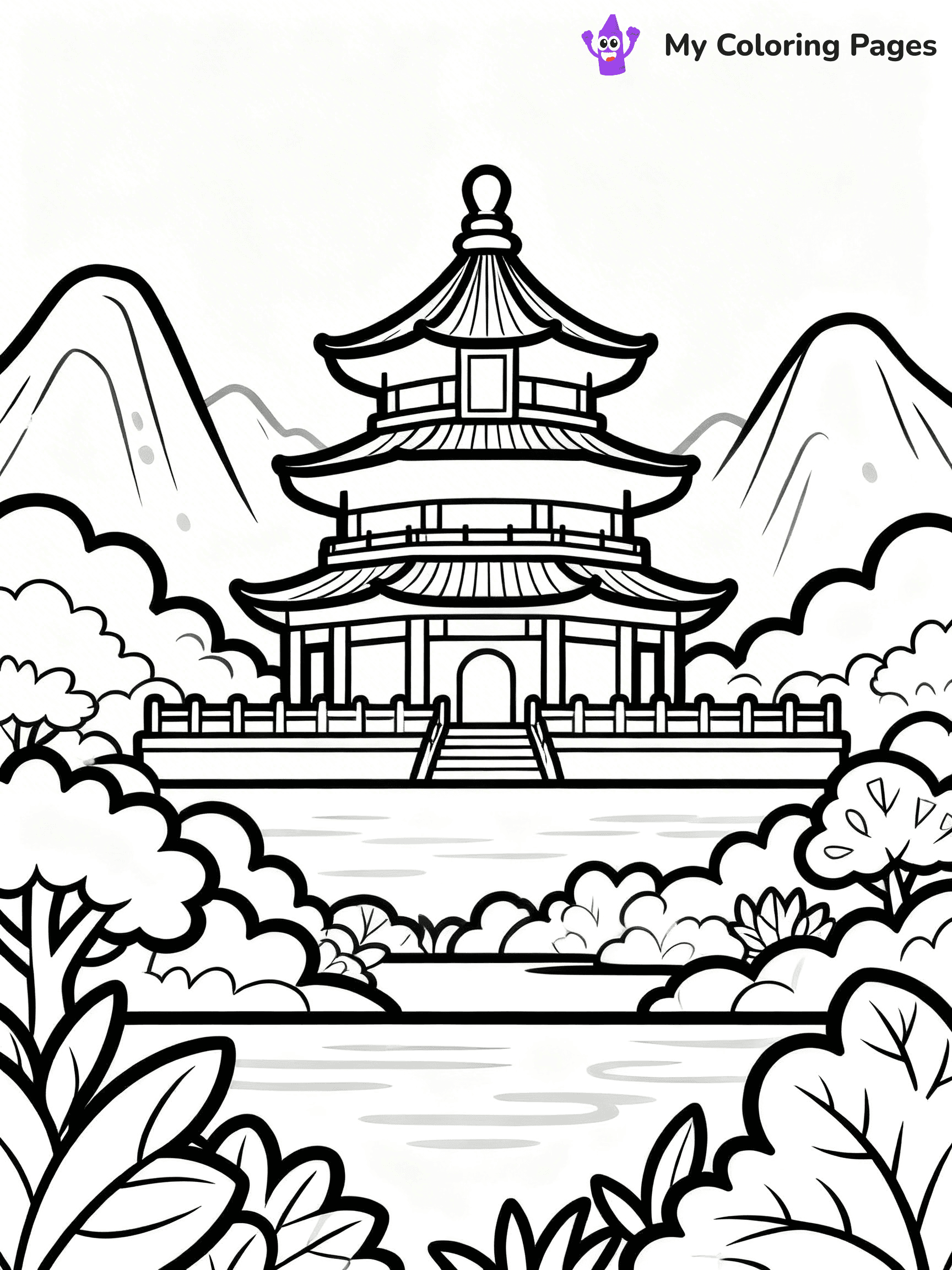 Chinese Coloring Pages - 34