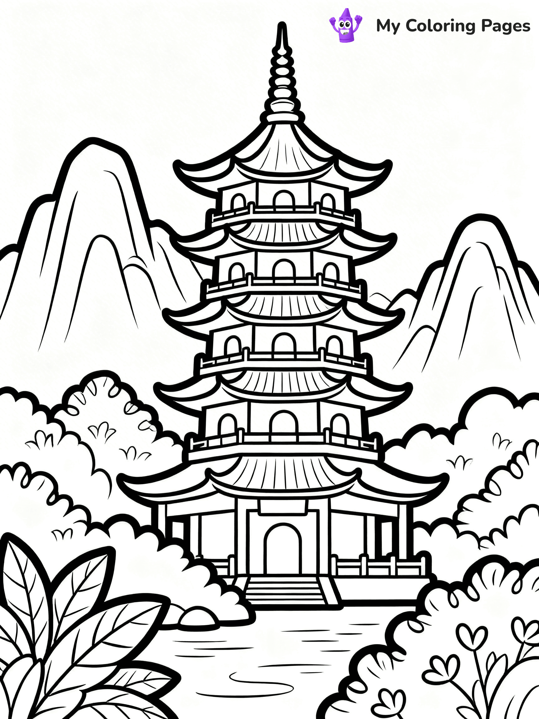 Chinese Coloring Pages - 33
