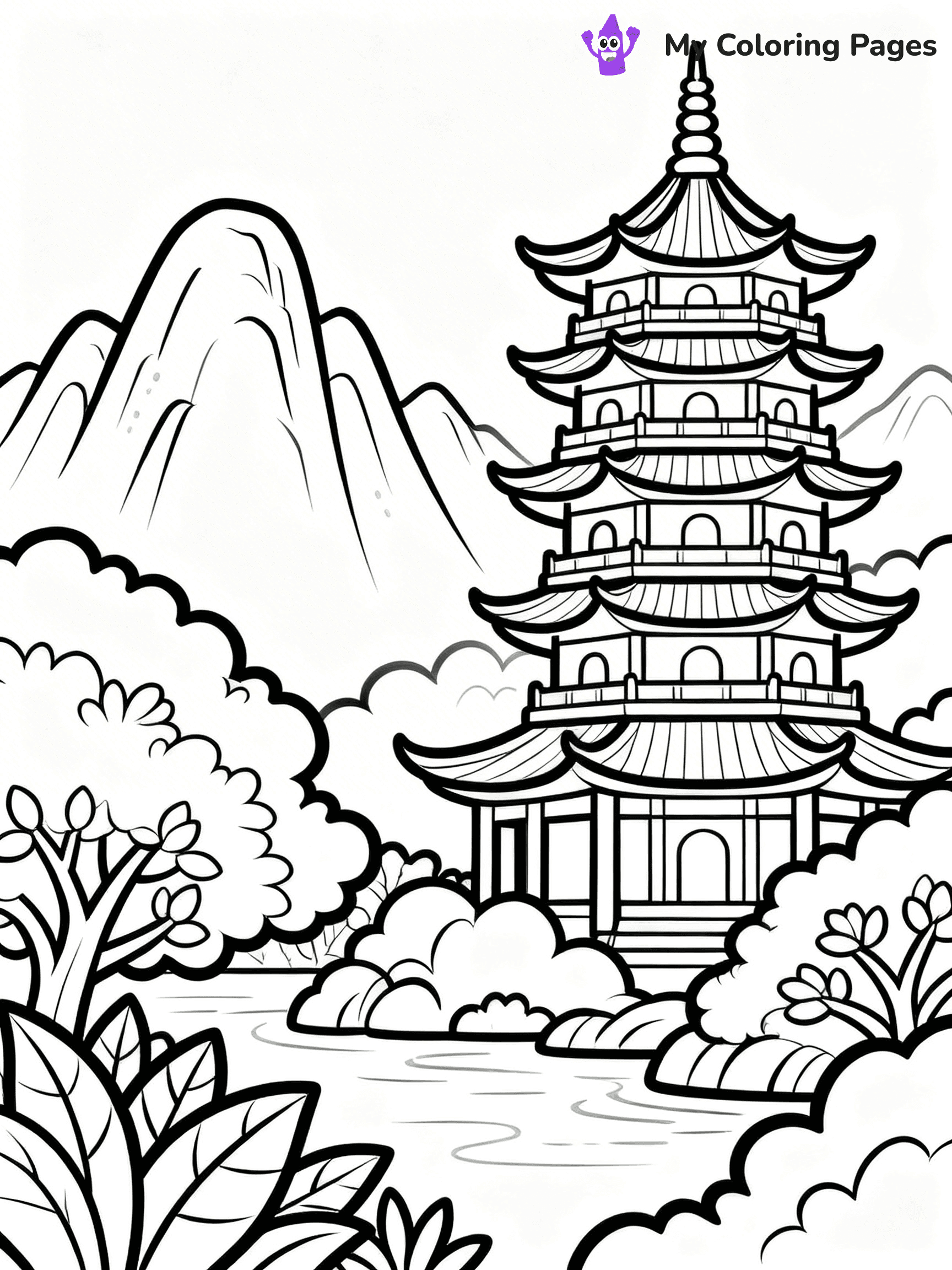 Chinese Coloring Pages - 32