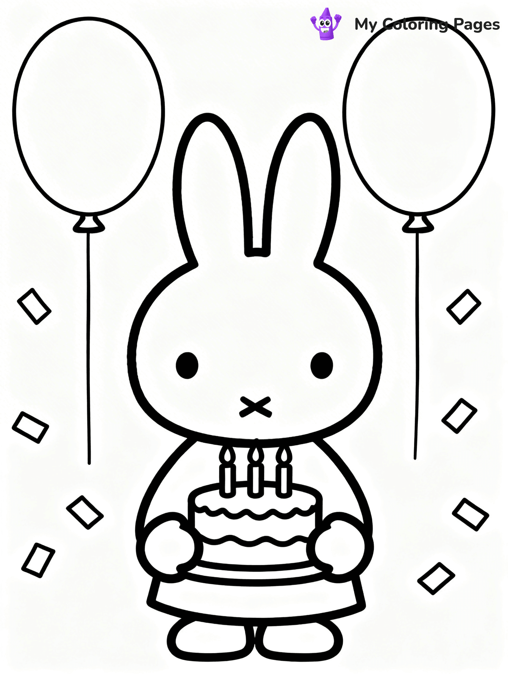 Miffy Coloring Pages - 25