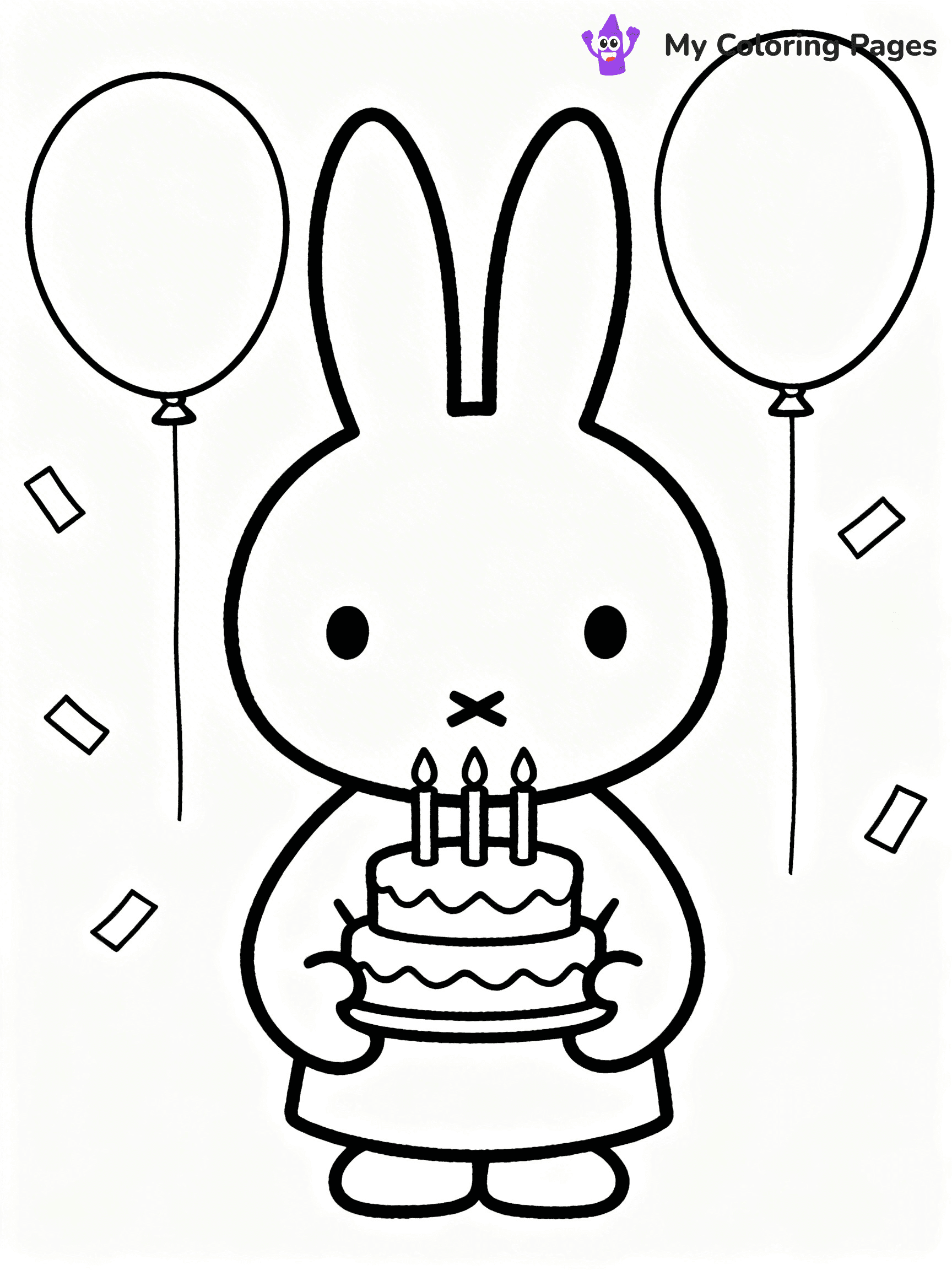 Miffy Coloring Pages - 24
