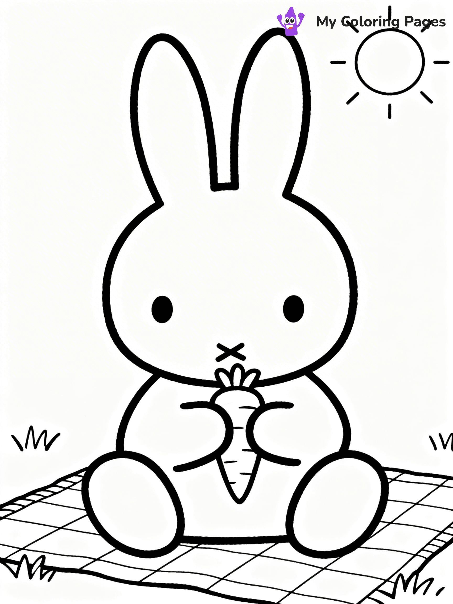 Miffy Coloring Pages - 12