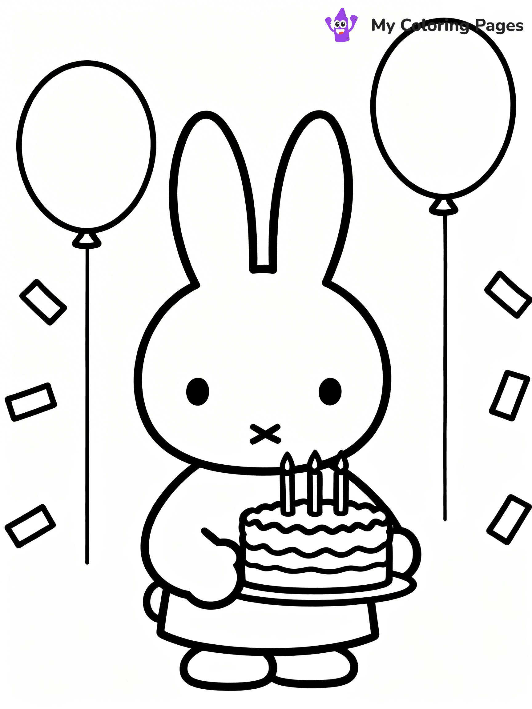 Miffy Coloring Pages - 4