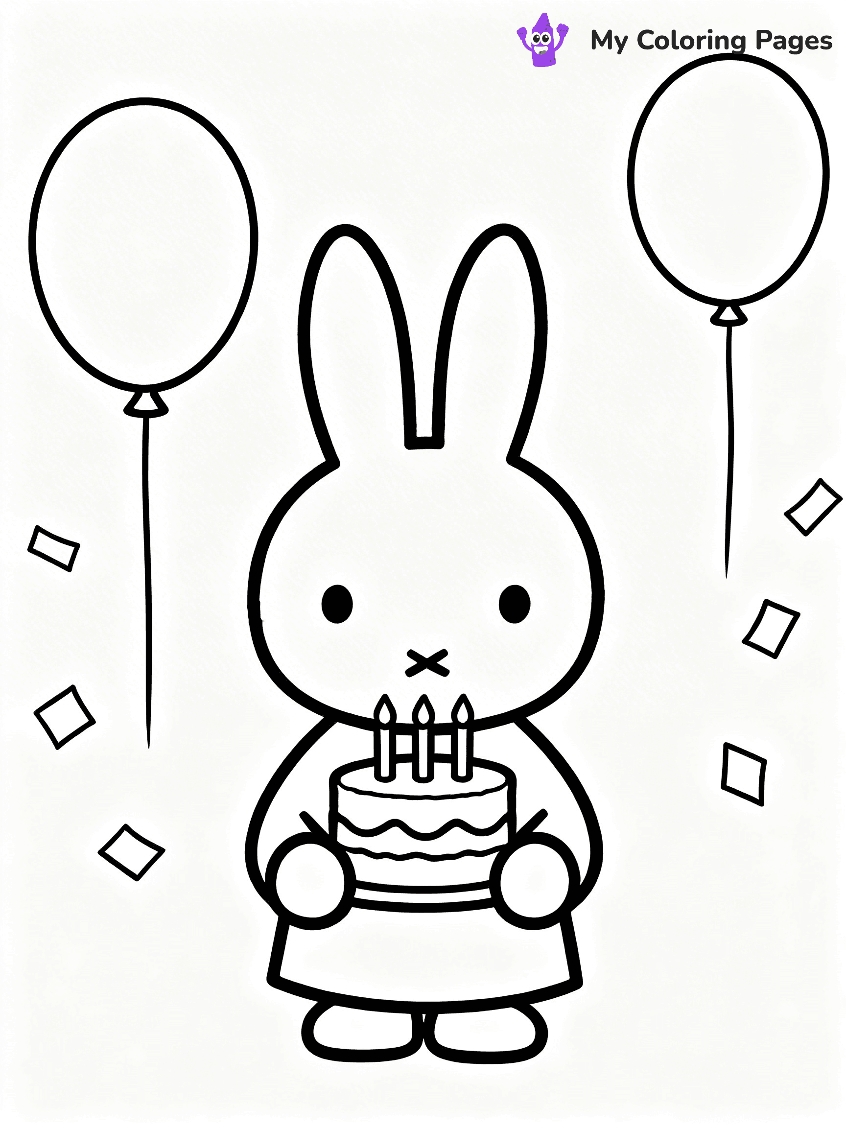 Miffy Coloring Pages - 3