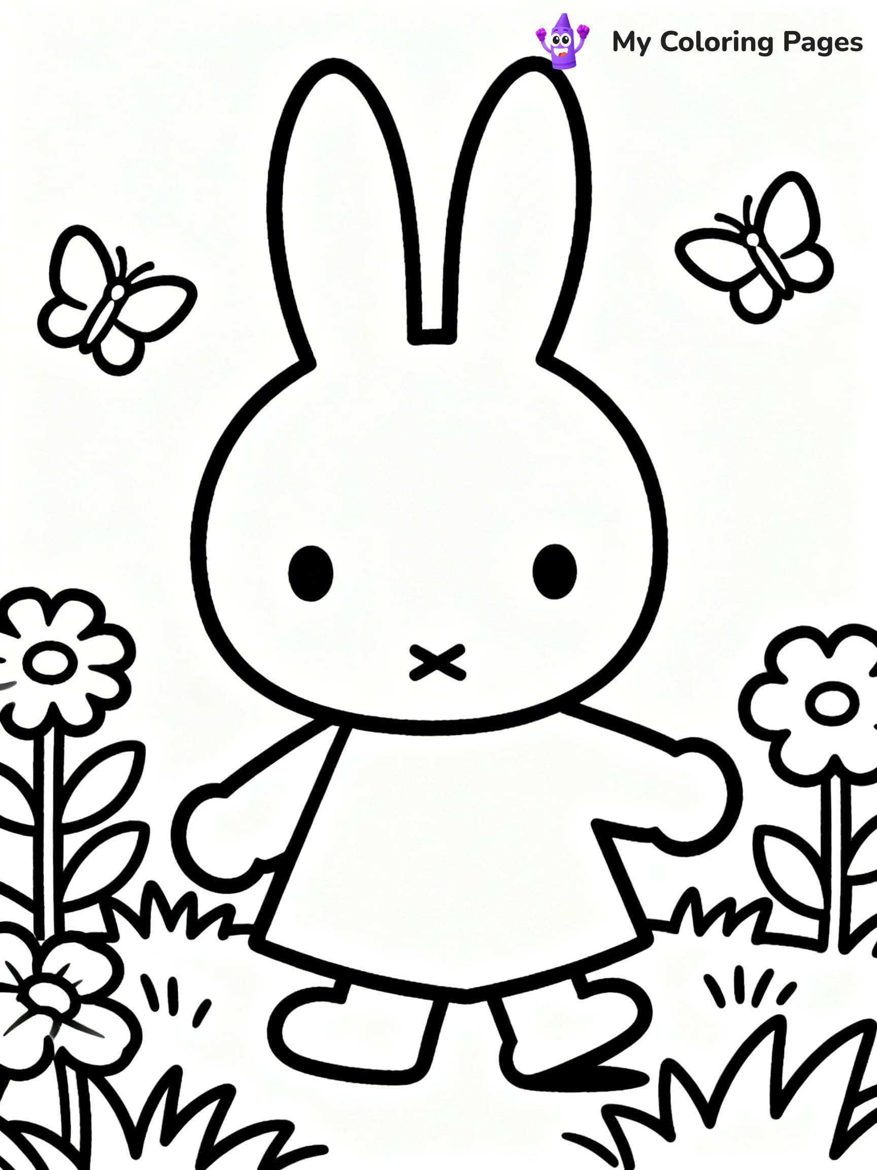 Miffy Coloring Pages - 2
