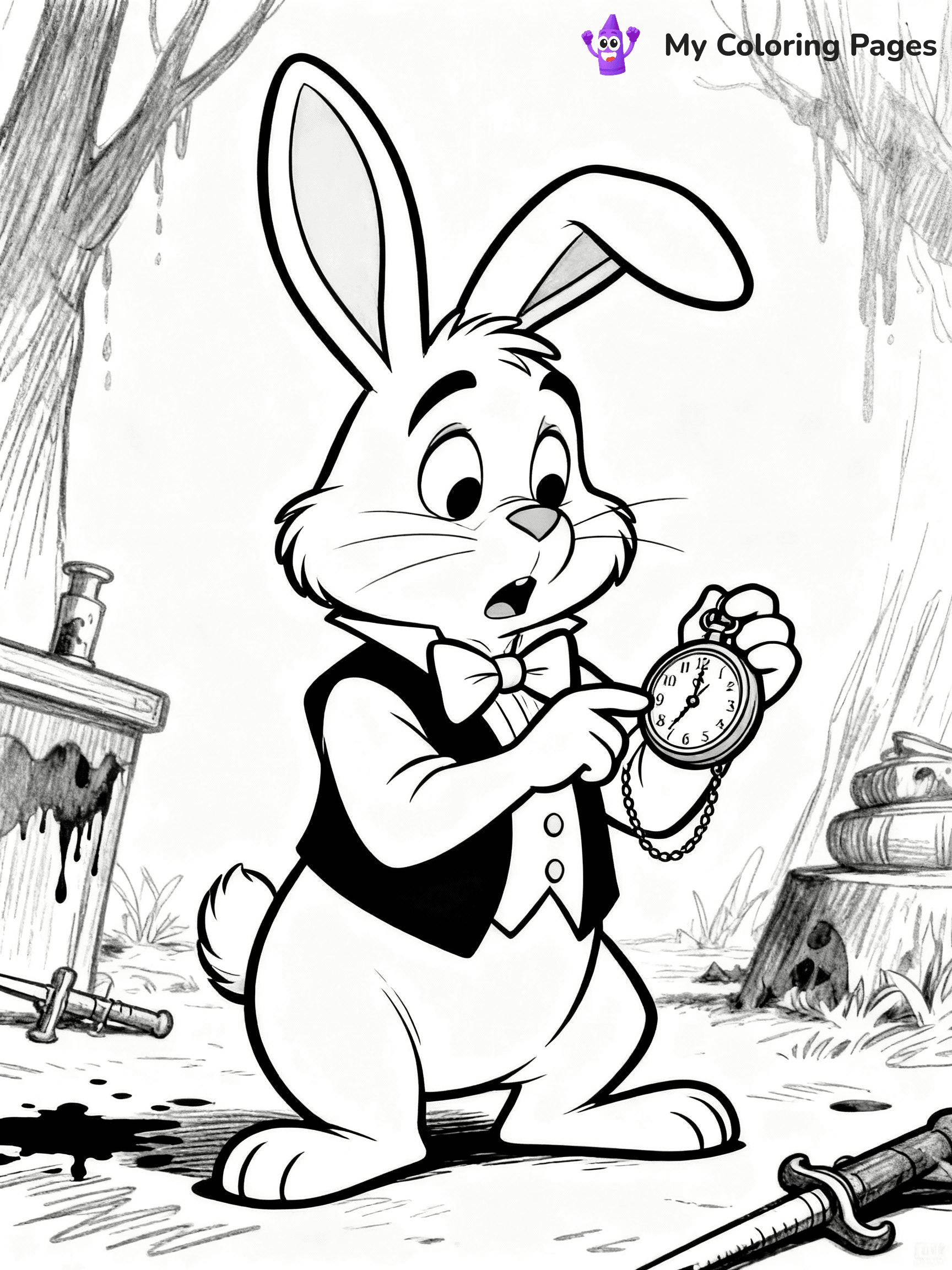 Alice In Wonderland Coloring Pages - 17