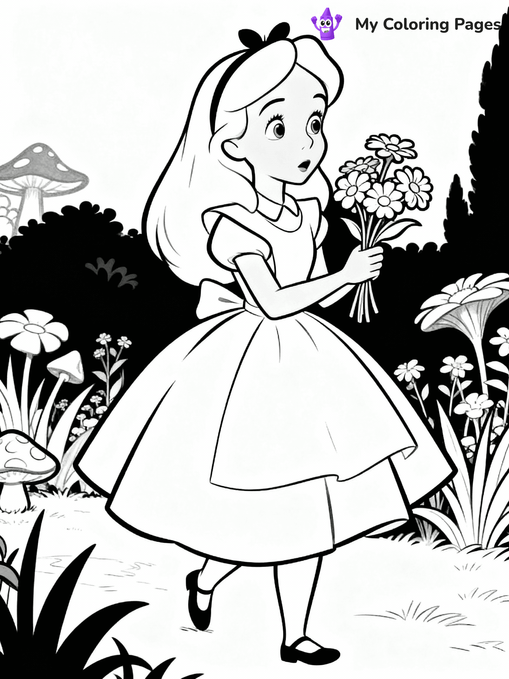 Alice In Wonderland Coloring Pages - 12