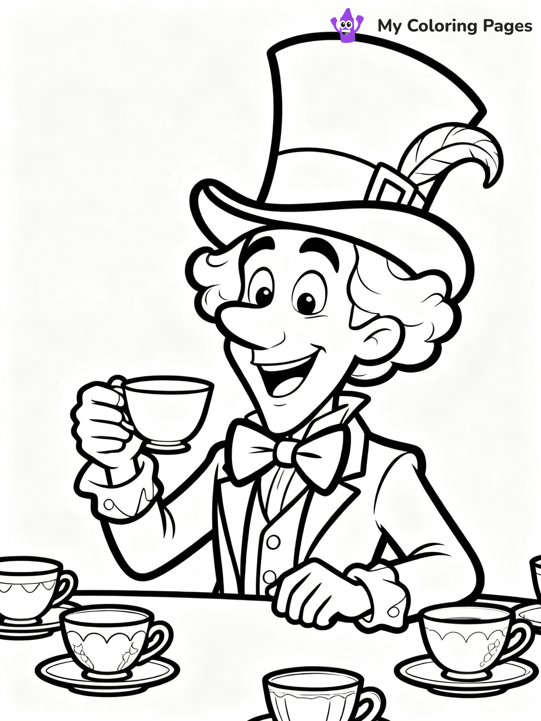 Alice In Wonderland Coloring Pages - 1