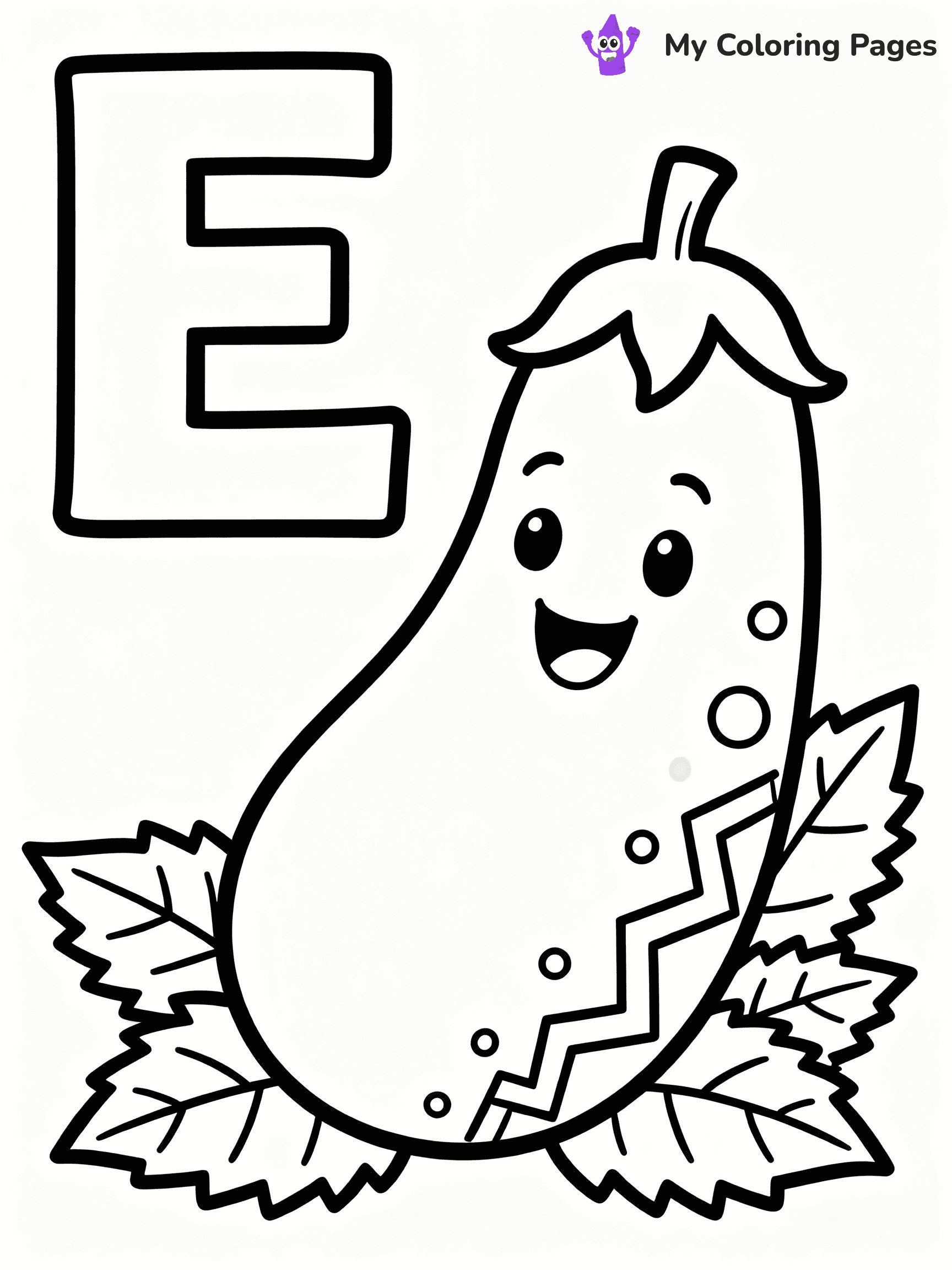 Letter E Coloring Pages - 26