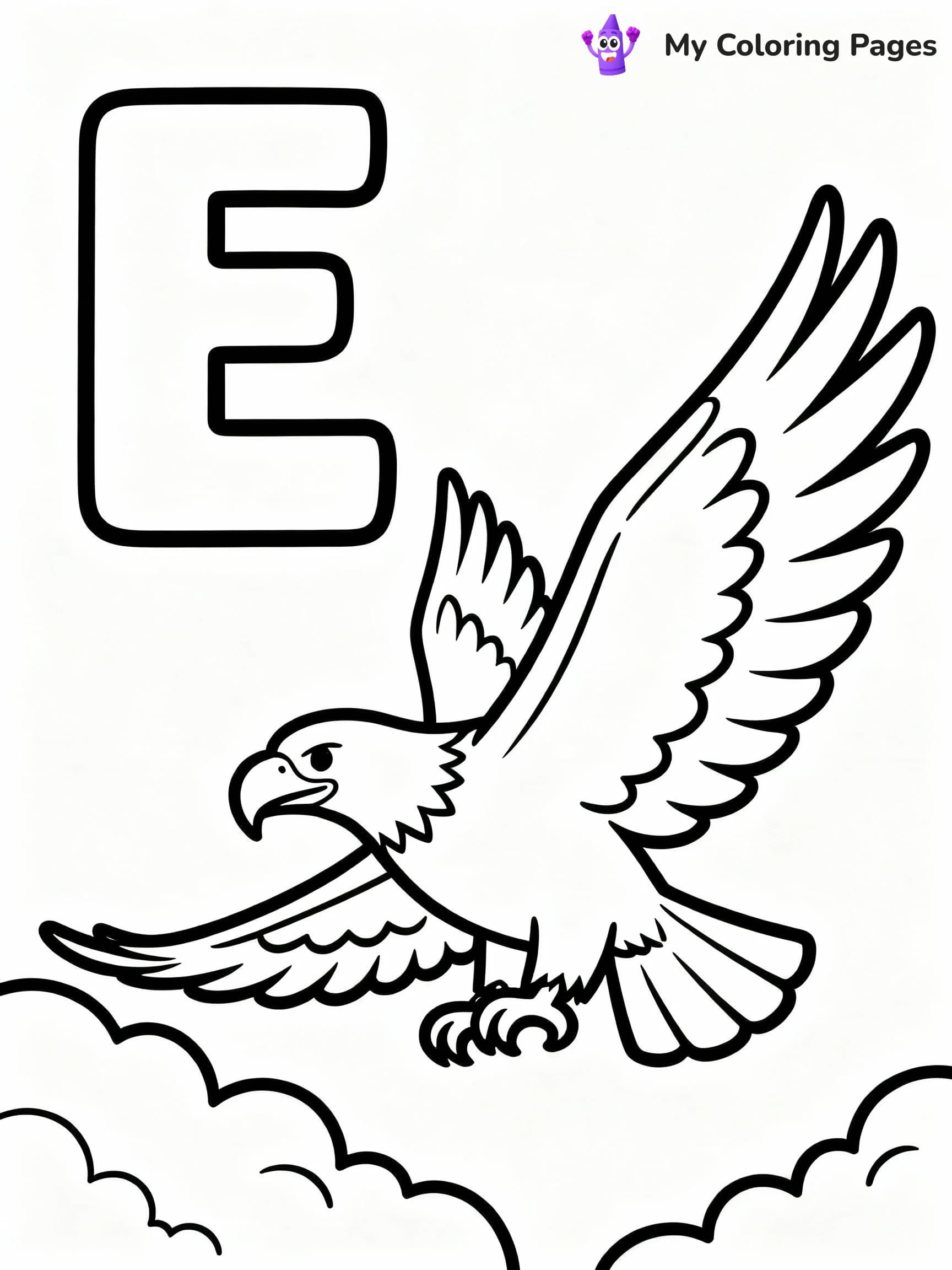 Letter E Coloring Pages - 23