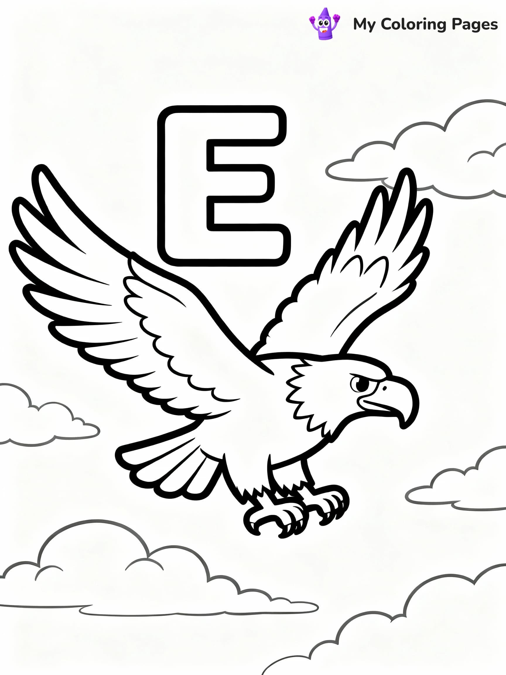 Letter E Coloring Pages - 21