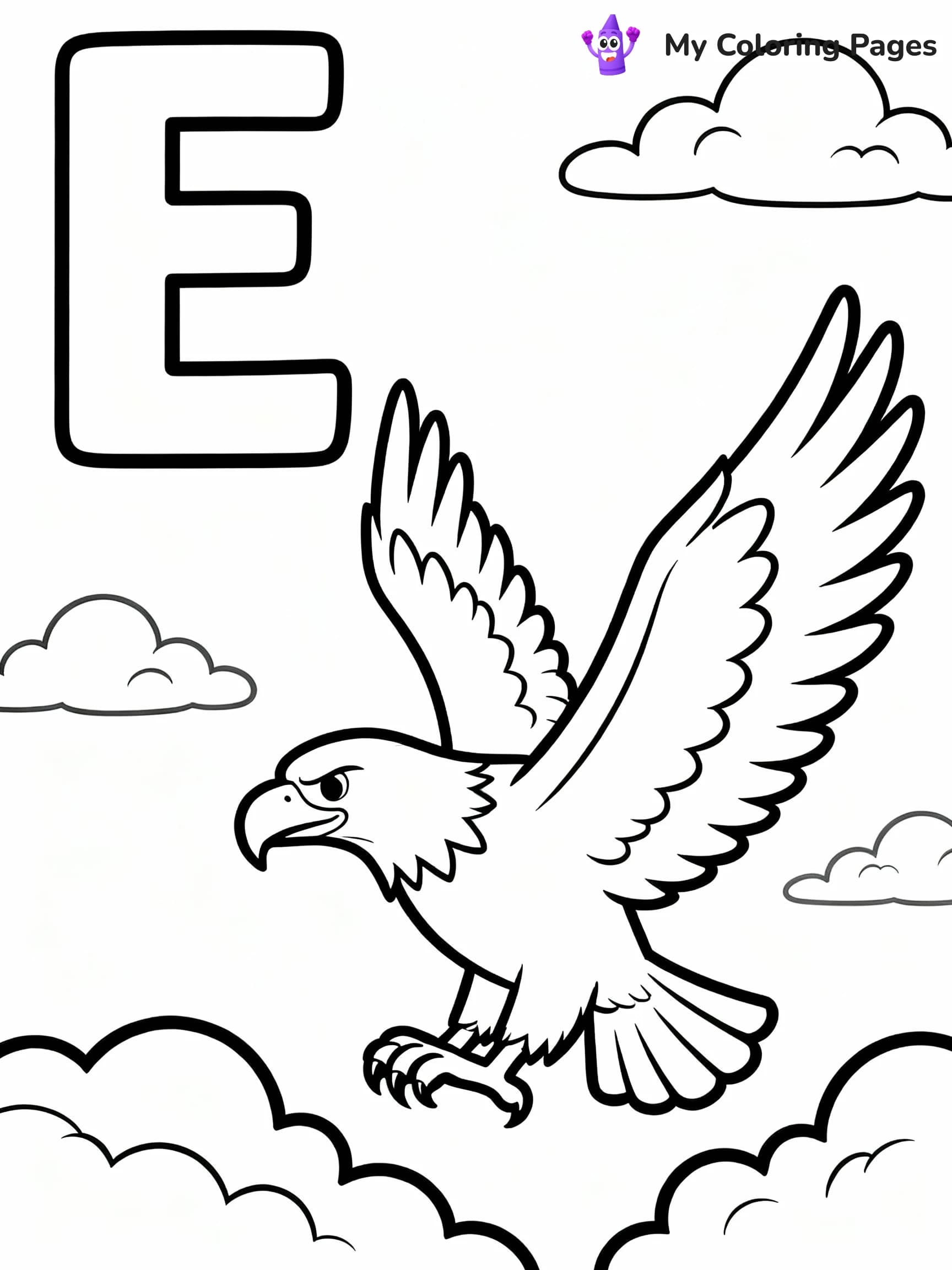 Letter E Coloring Pages - 20