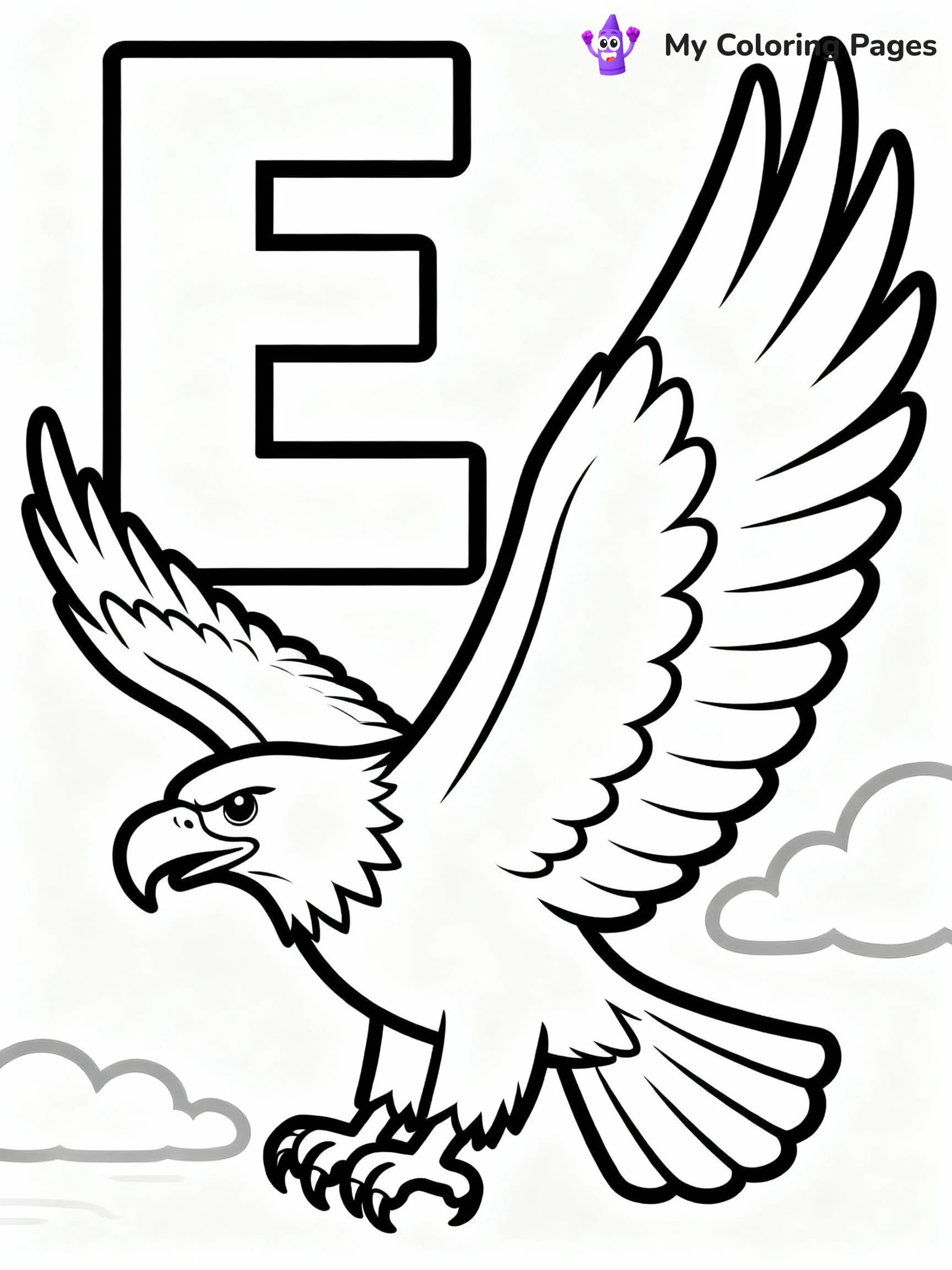 Letter E Coloring Pages - 18