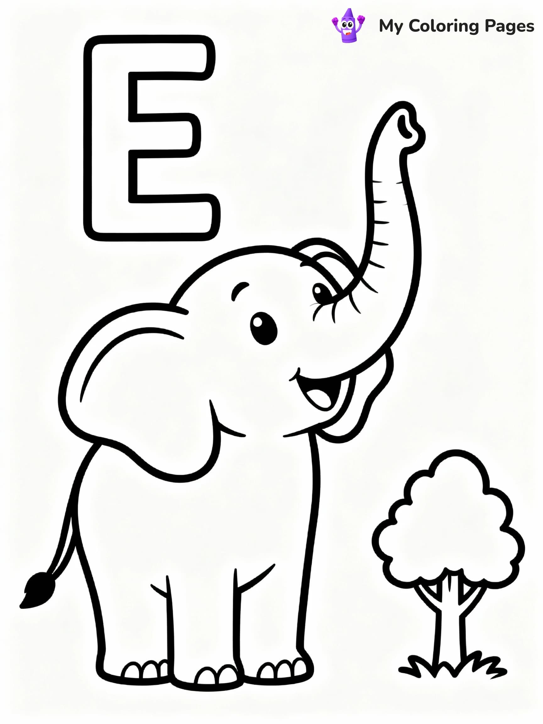 Letter E Coloring Pages - 11