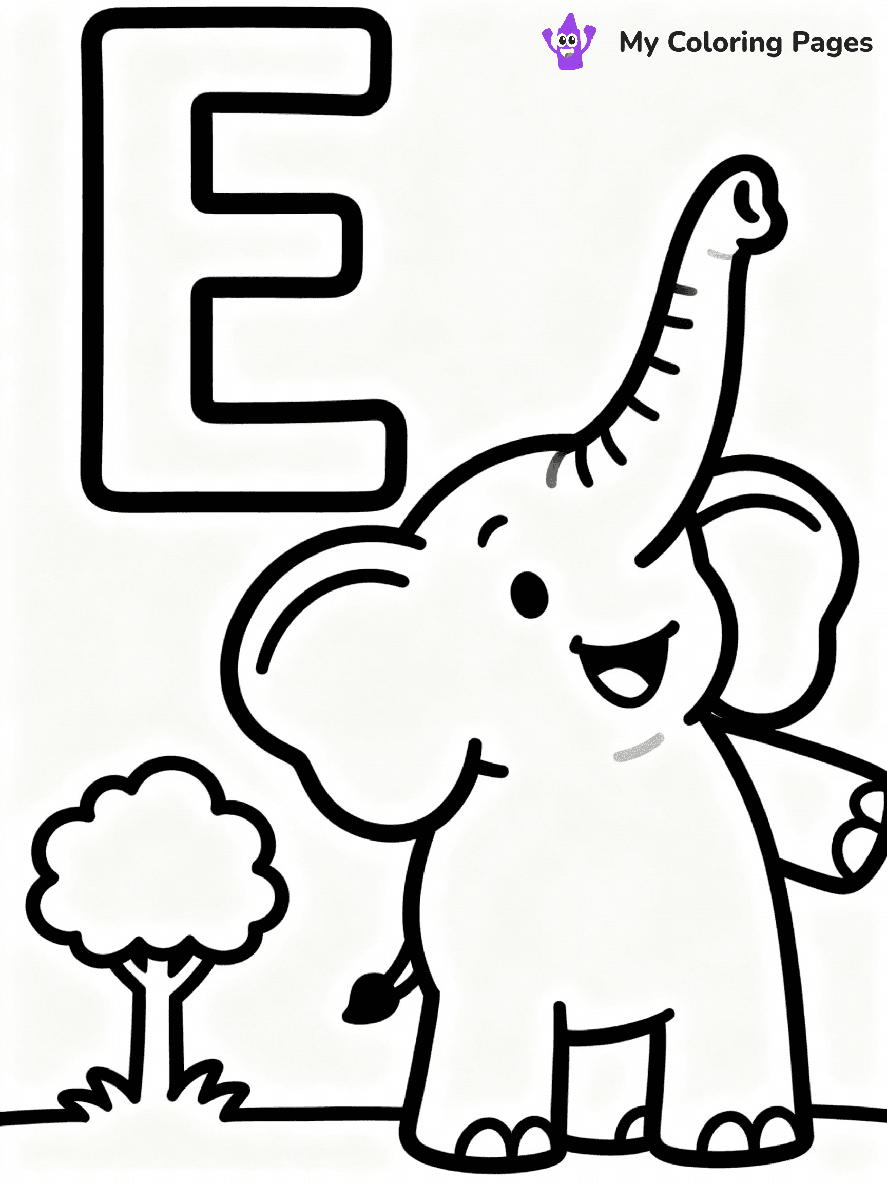Letter E Coloring Pages - 10