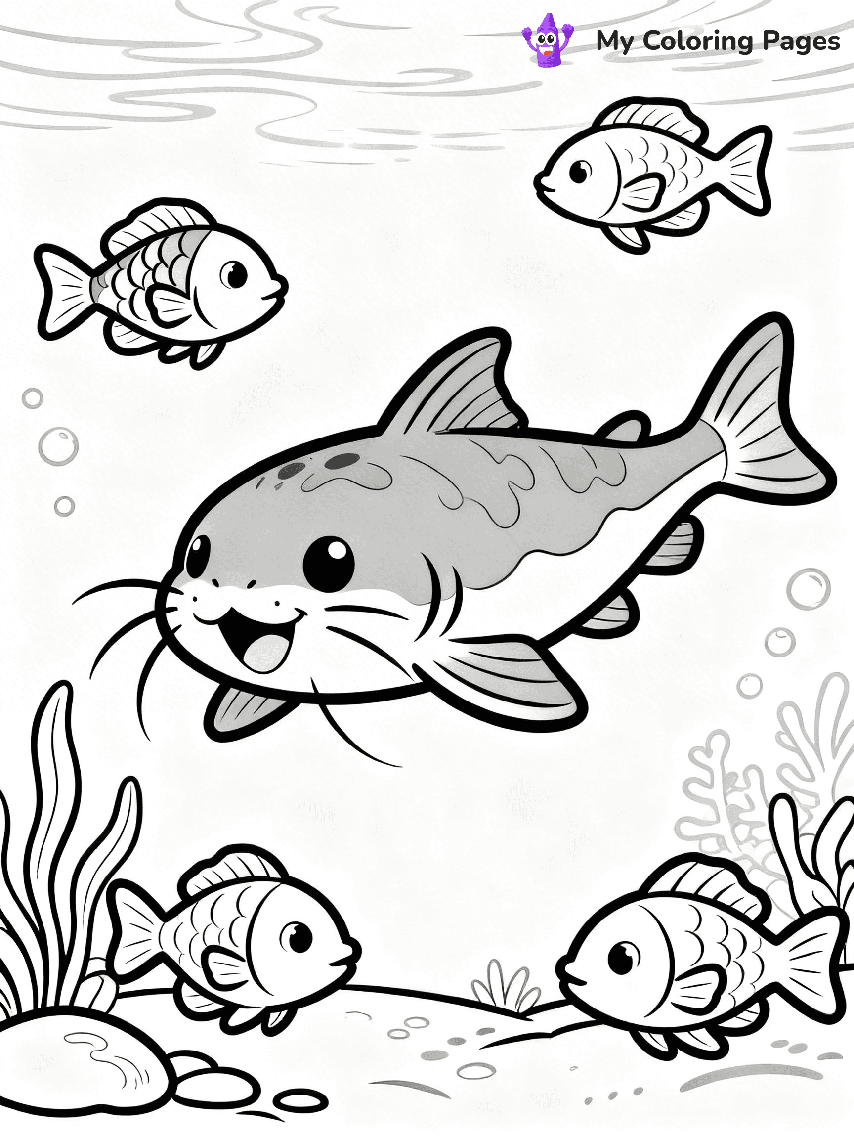 Catfish Coloring Pages - 50
