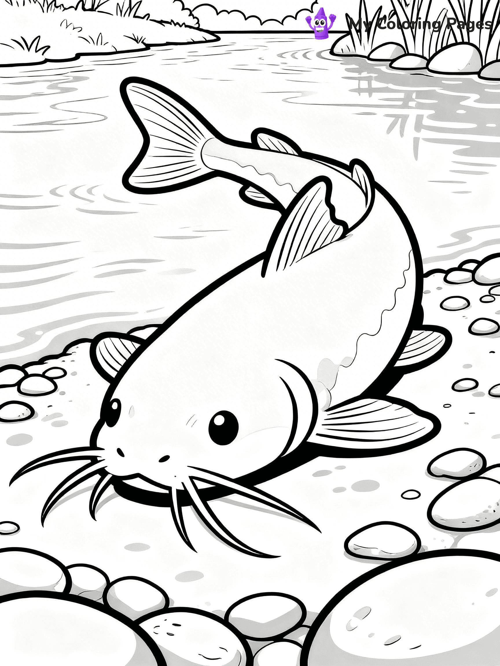 Catfish Coloring Pages - 47