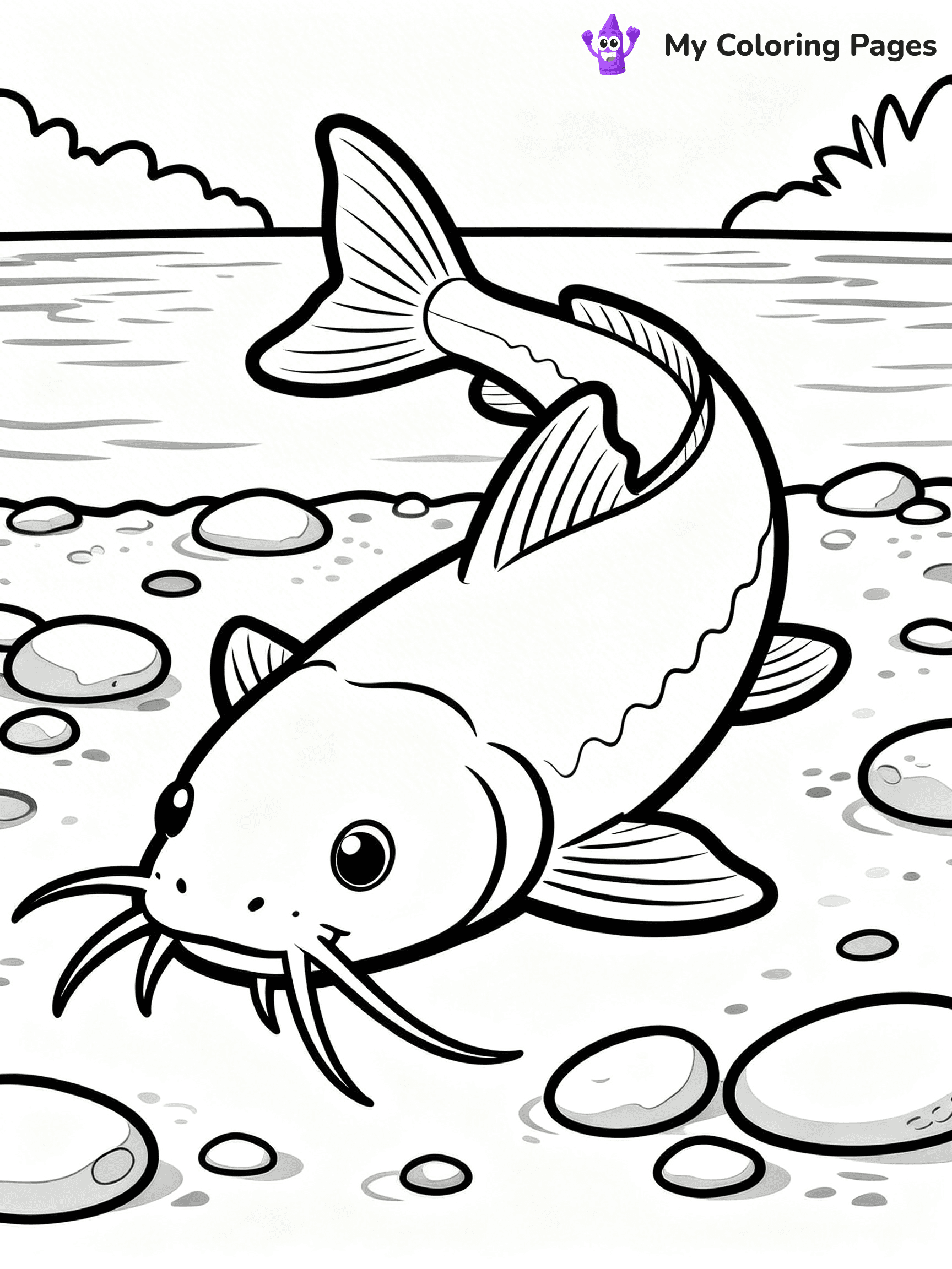 Catfish Coloring Pages - 44