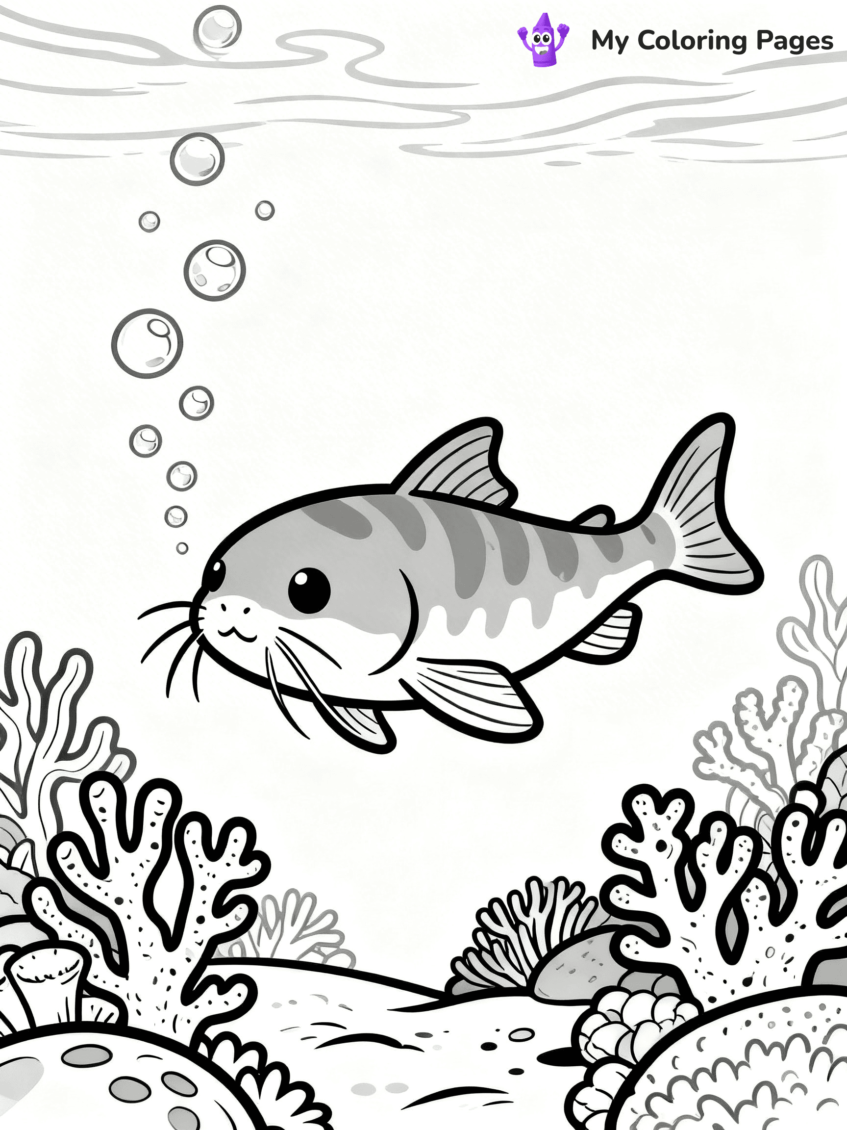Catfish Coloring Pages - 40