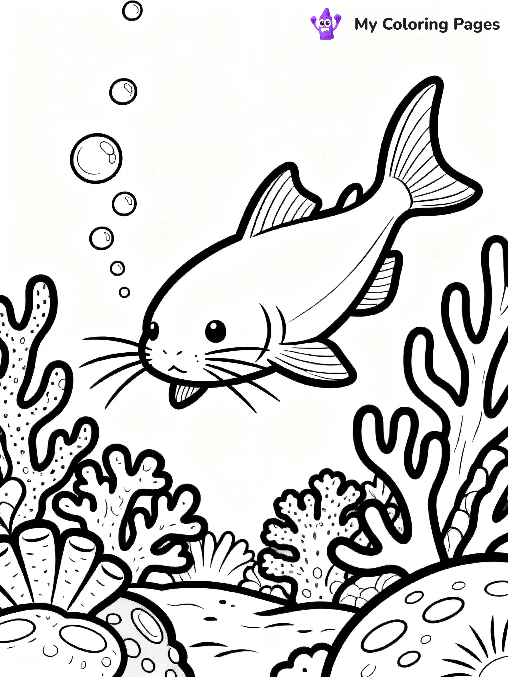 Catfish Coloring Pages - 39