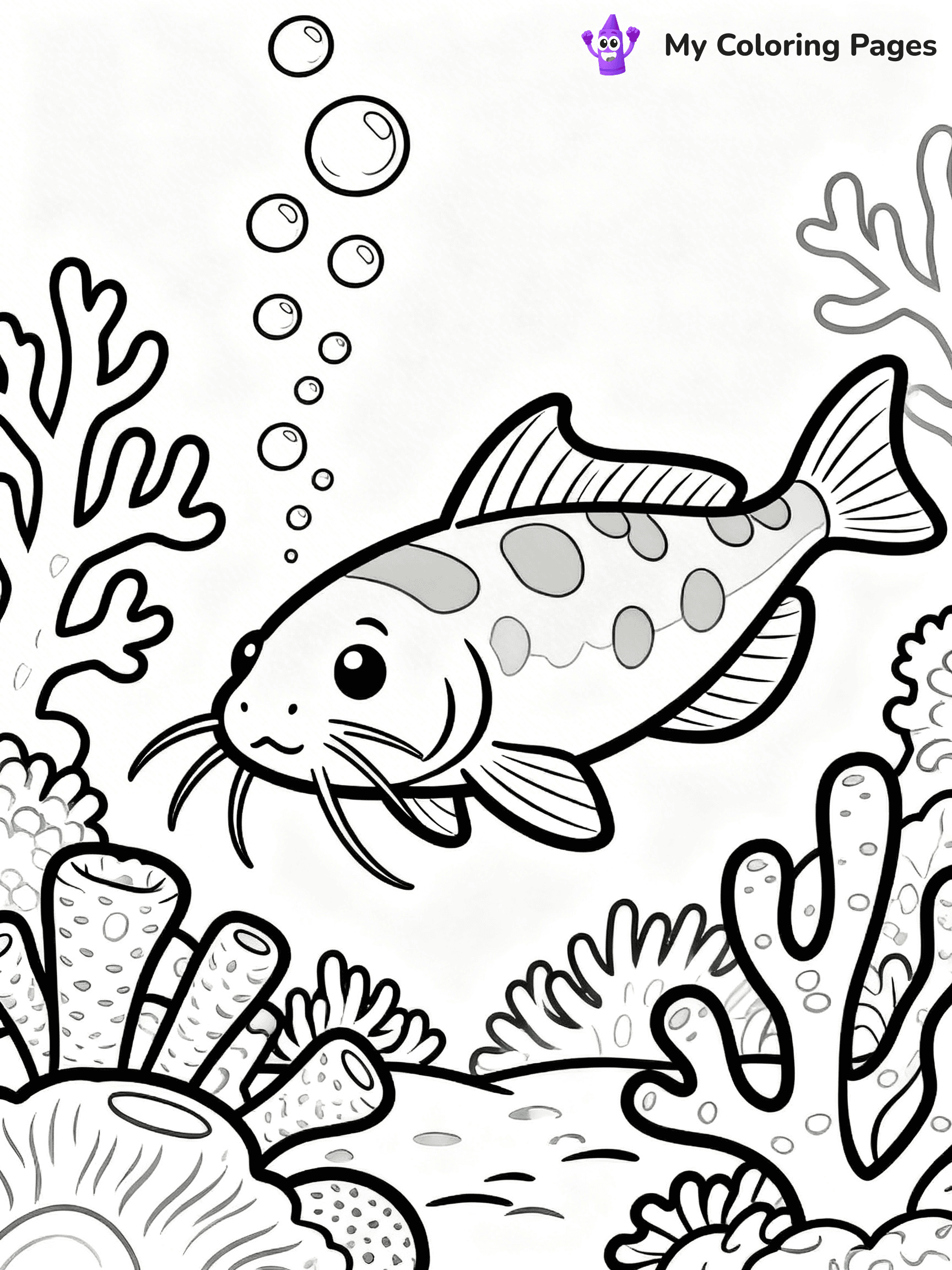 Catfish Coloring Pages - 38
