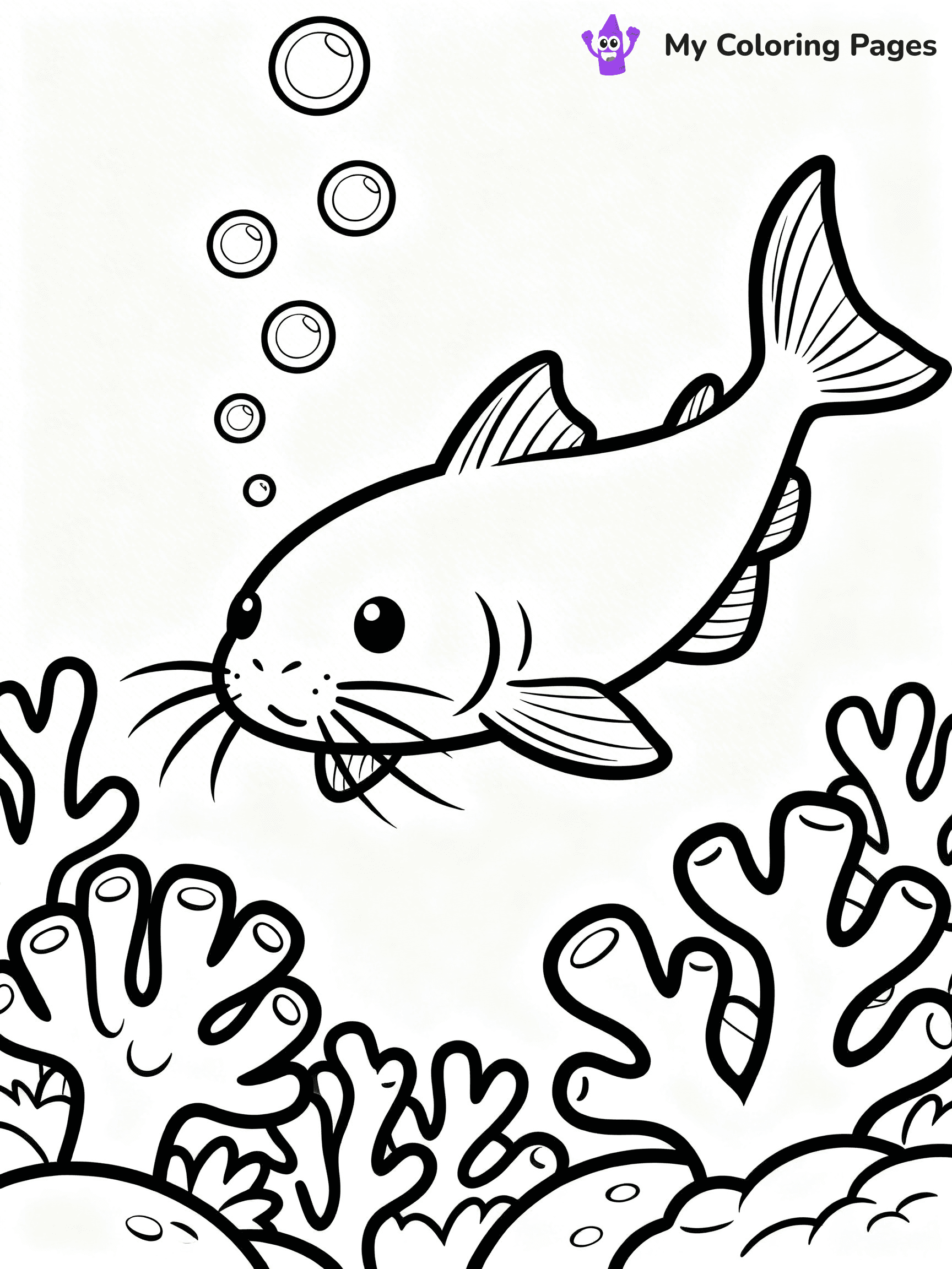 Catfish Coloring Pages - 37