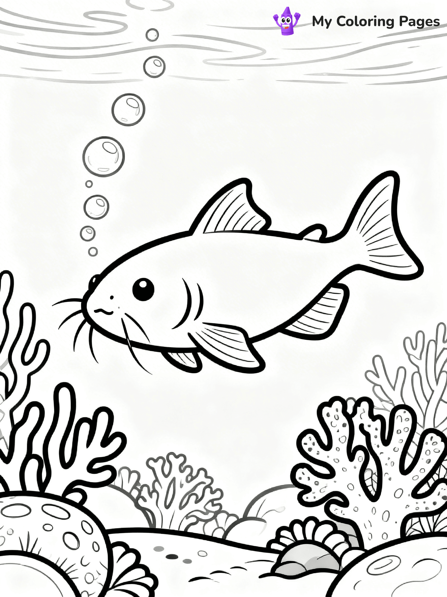 Catfish Coloring Pages - 36