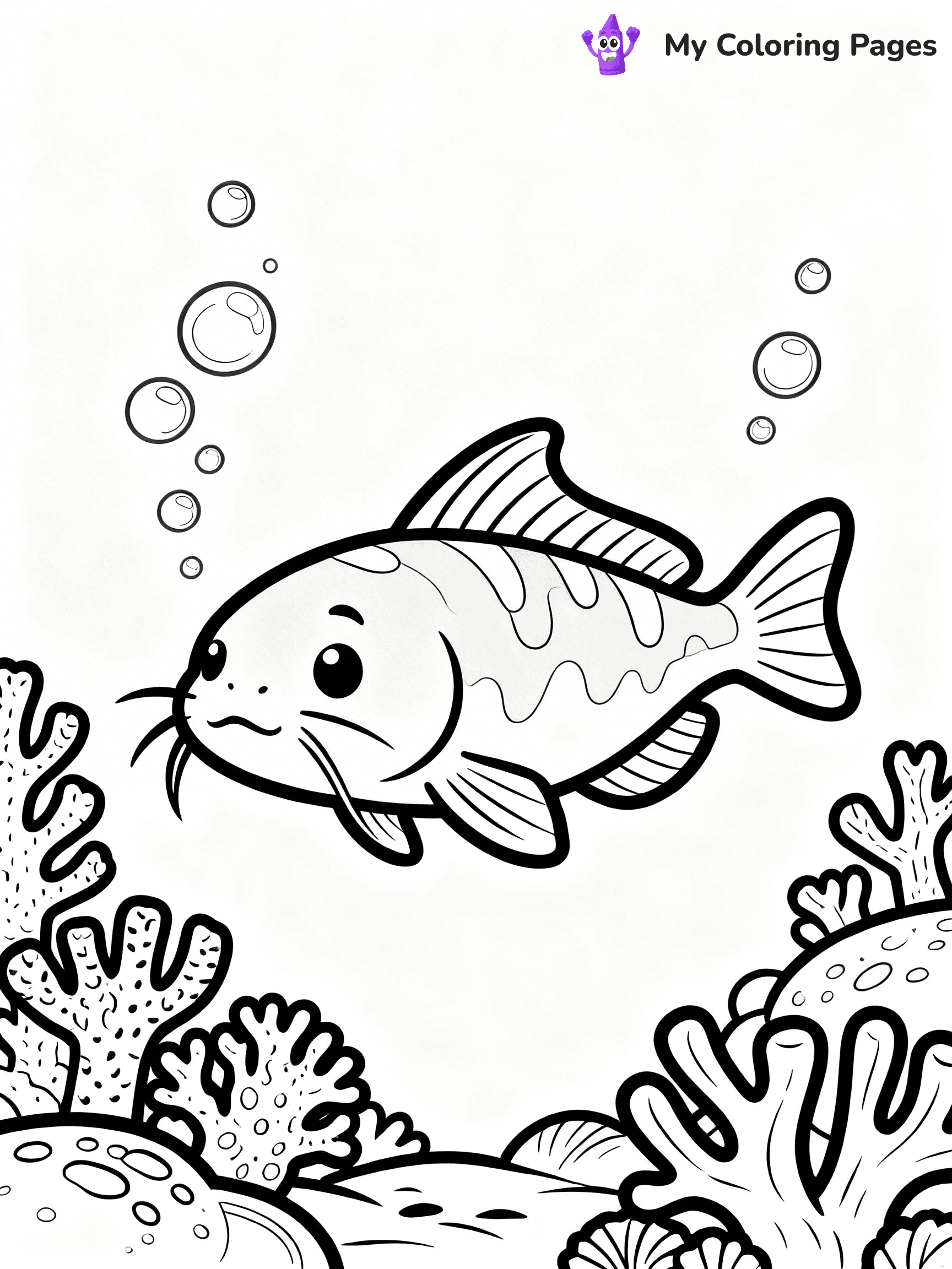 Catfish Coloring Pages - 34