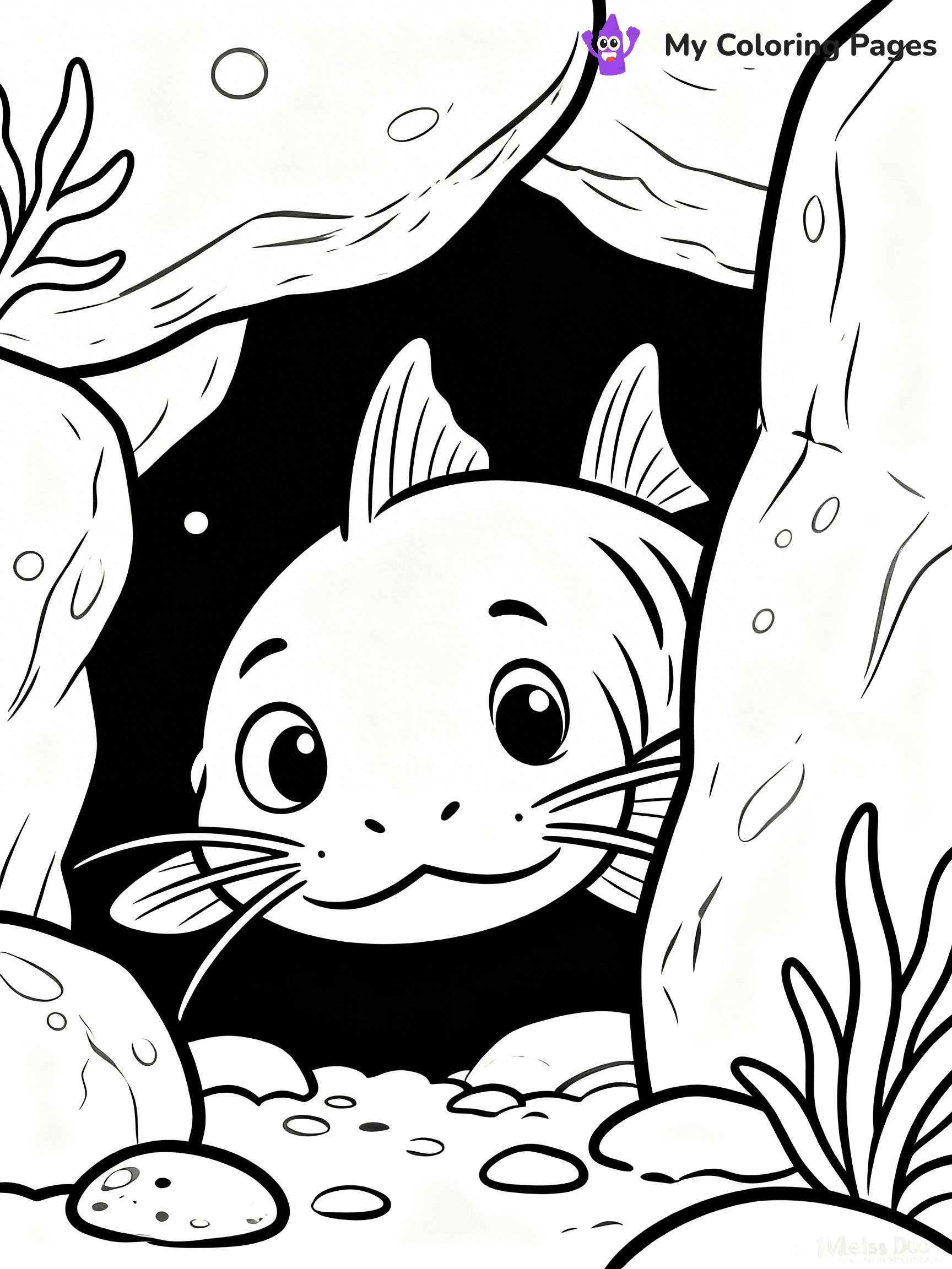 Catfish Coloring Pages - 29