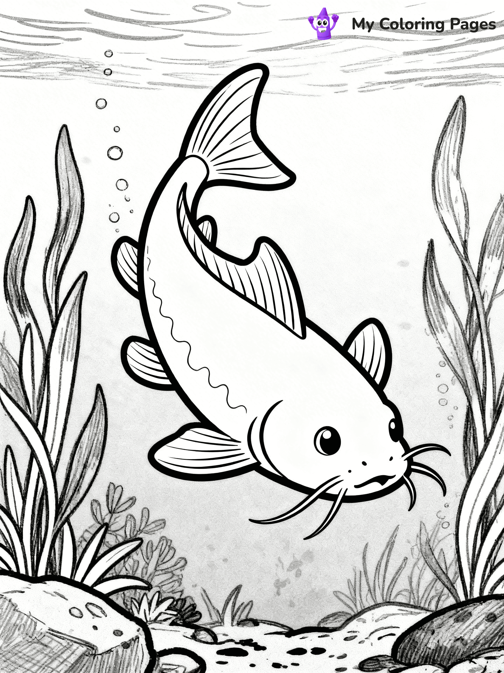 Catfish Coloring Pages - 24