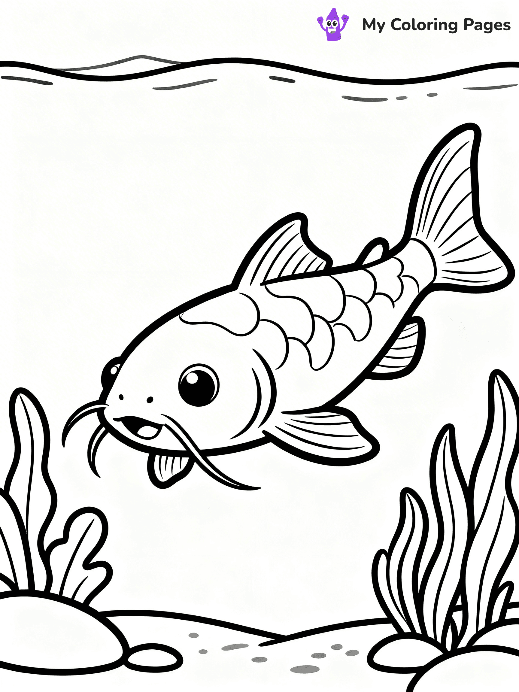 Catfish Coloring Pages - 23