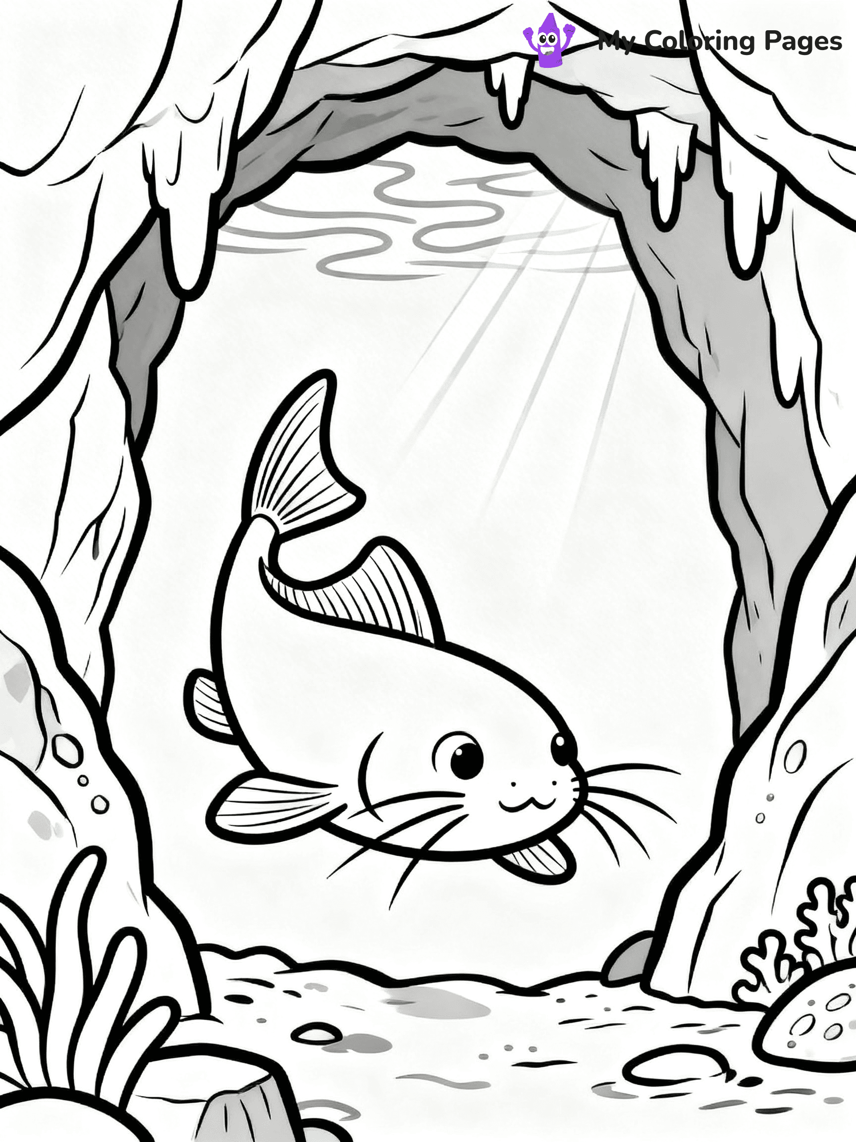 Catfish Coloring Pages - 16
