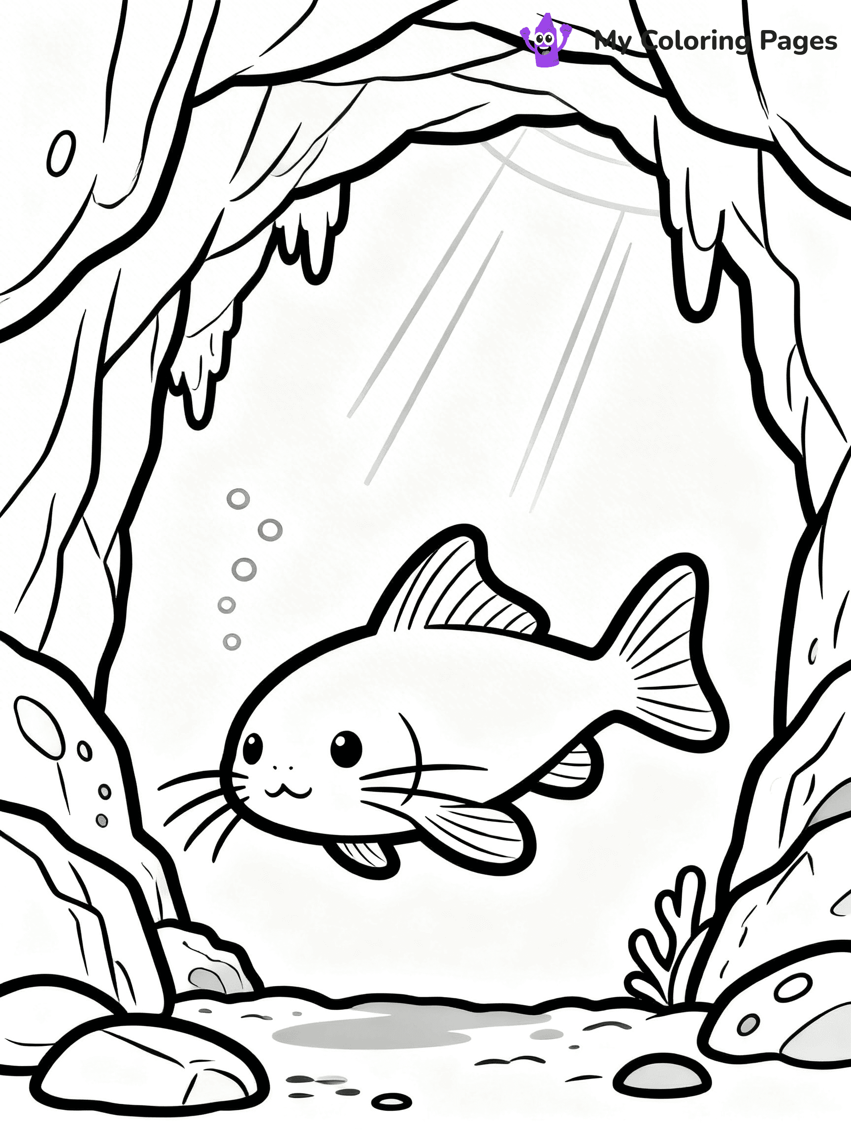 Catfish Coloring Pages - 15