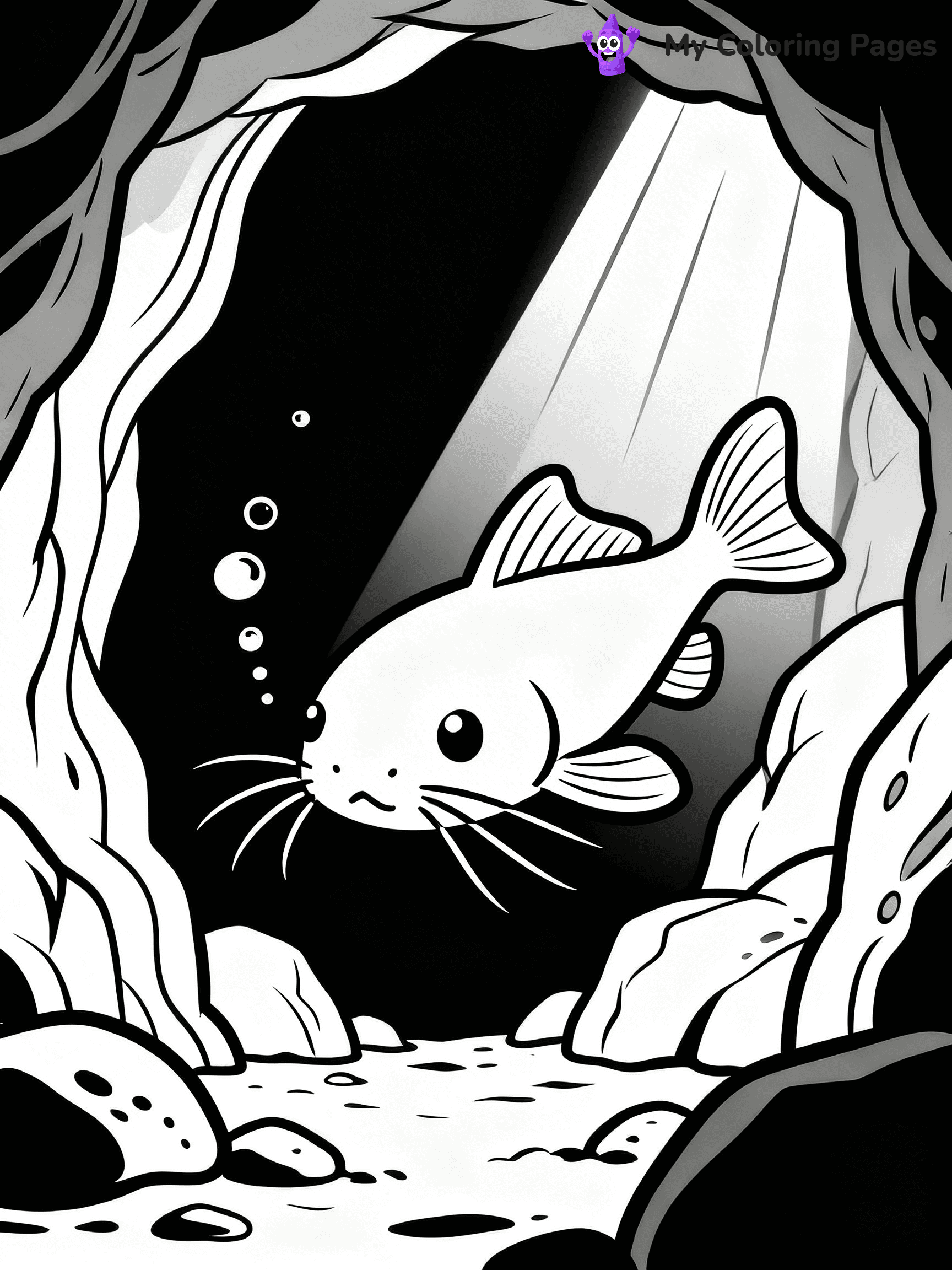Catfish Coloring Pages - 14