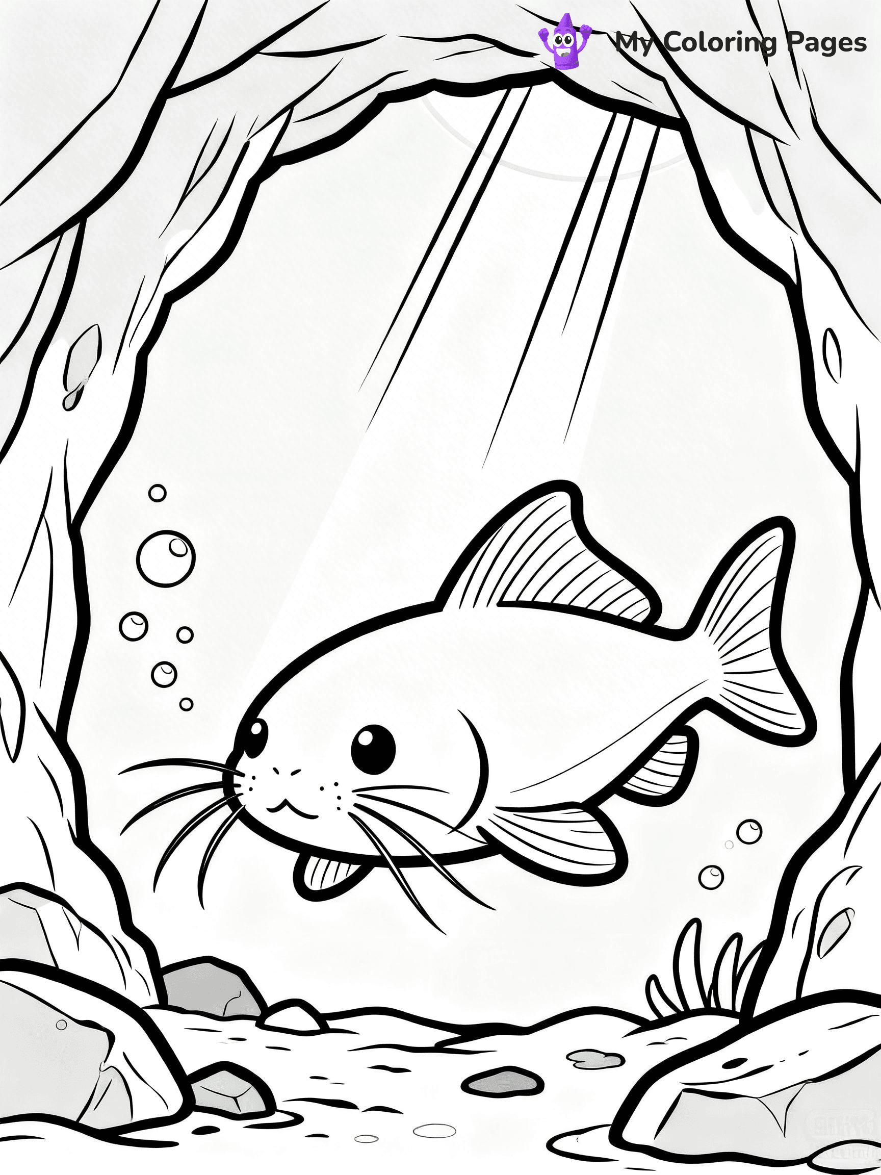Catfish Coloring Pages - 13