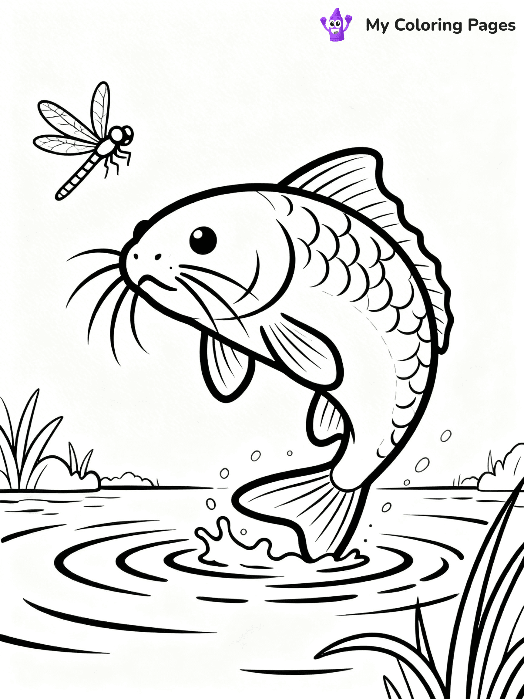 Catfish Coloring Pages - 5