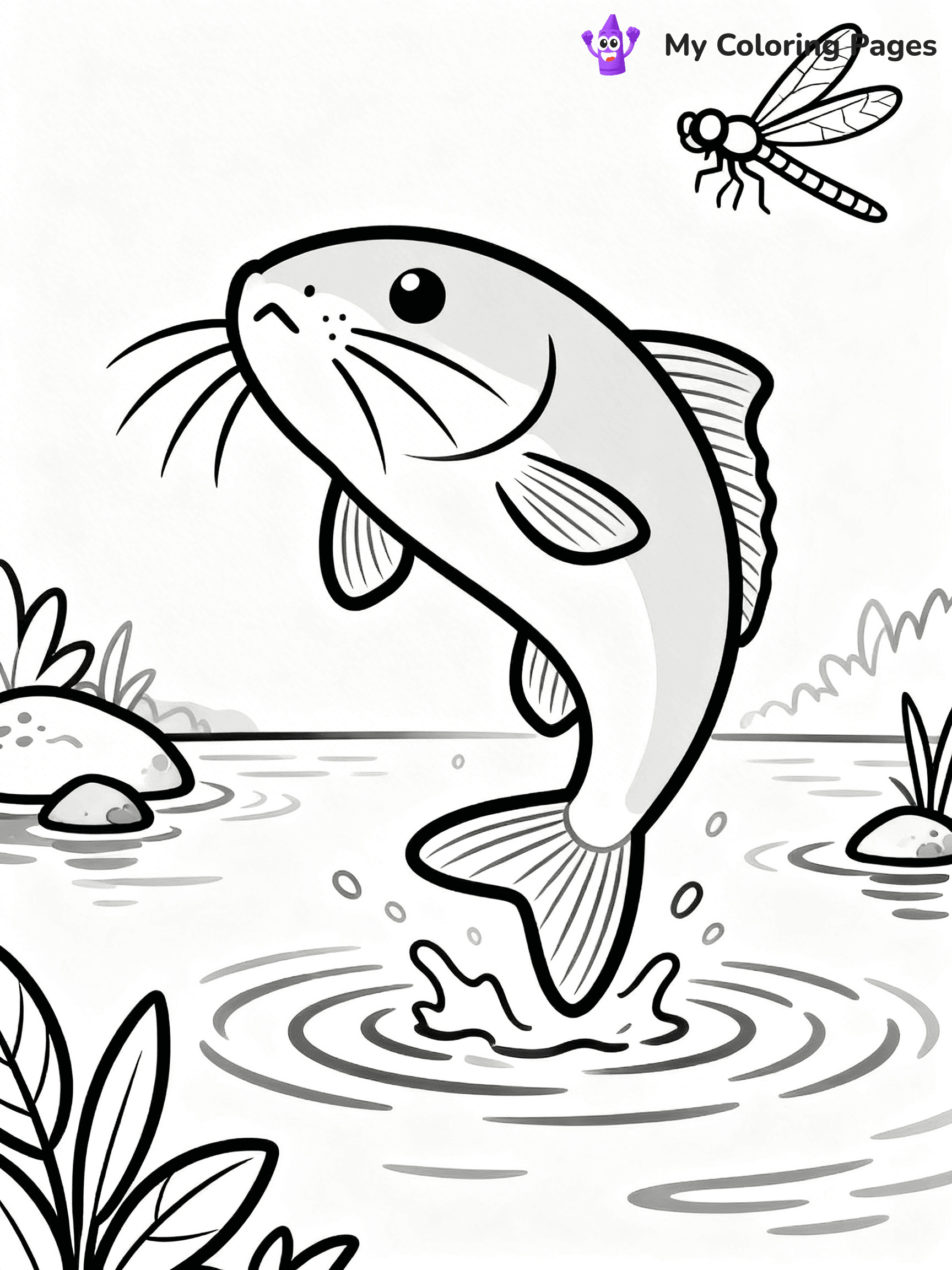 Catfish Coloring Pages - 4