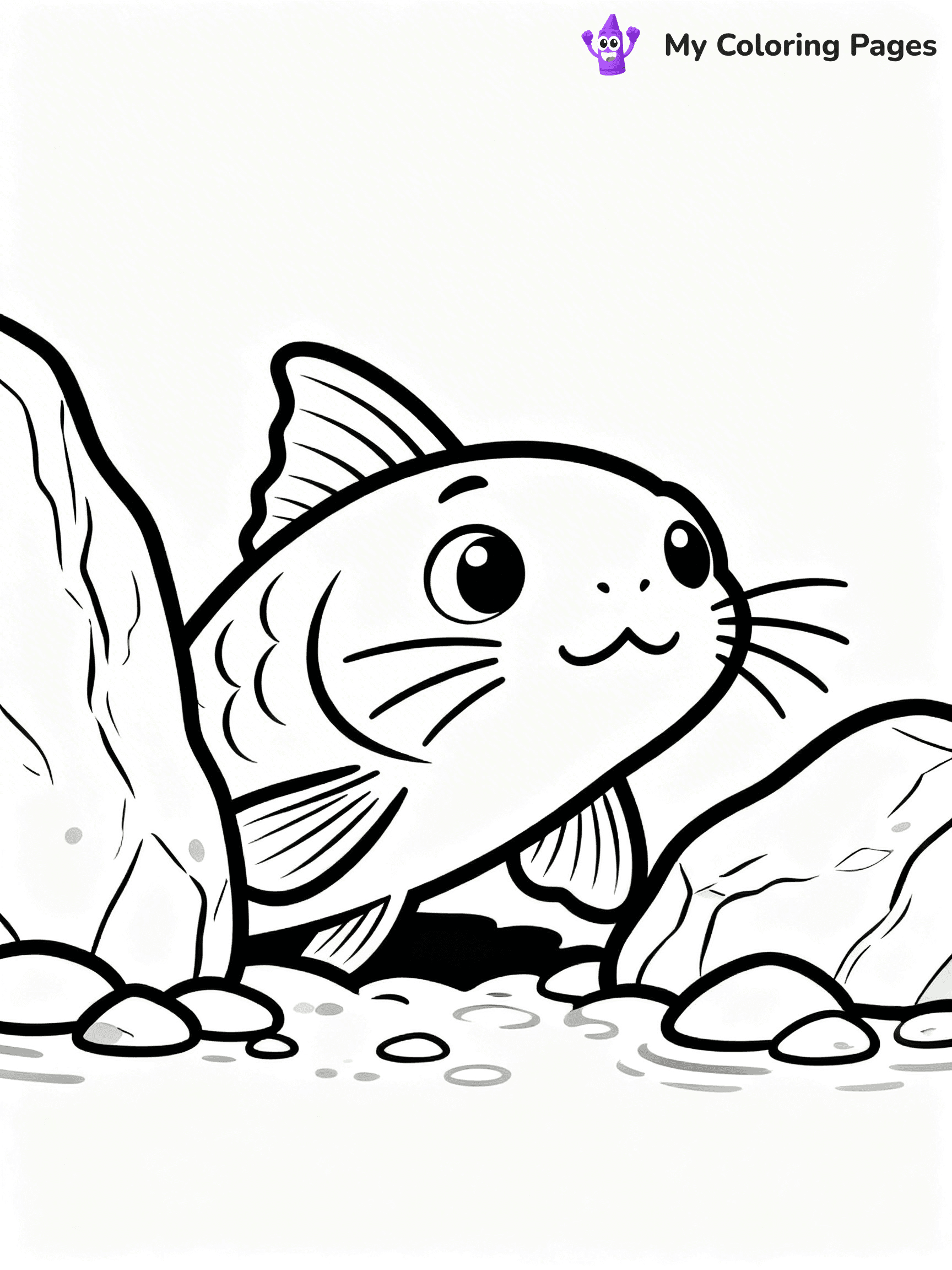 Catfish Coloring Pages - 2