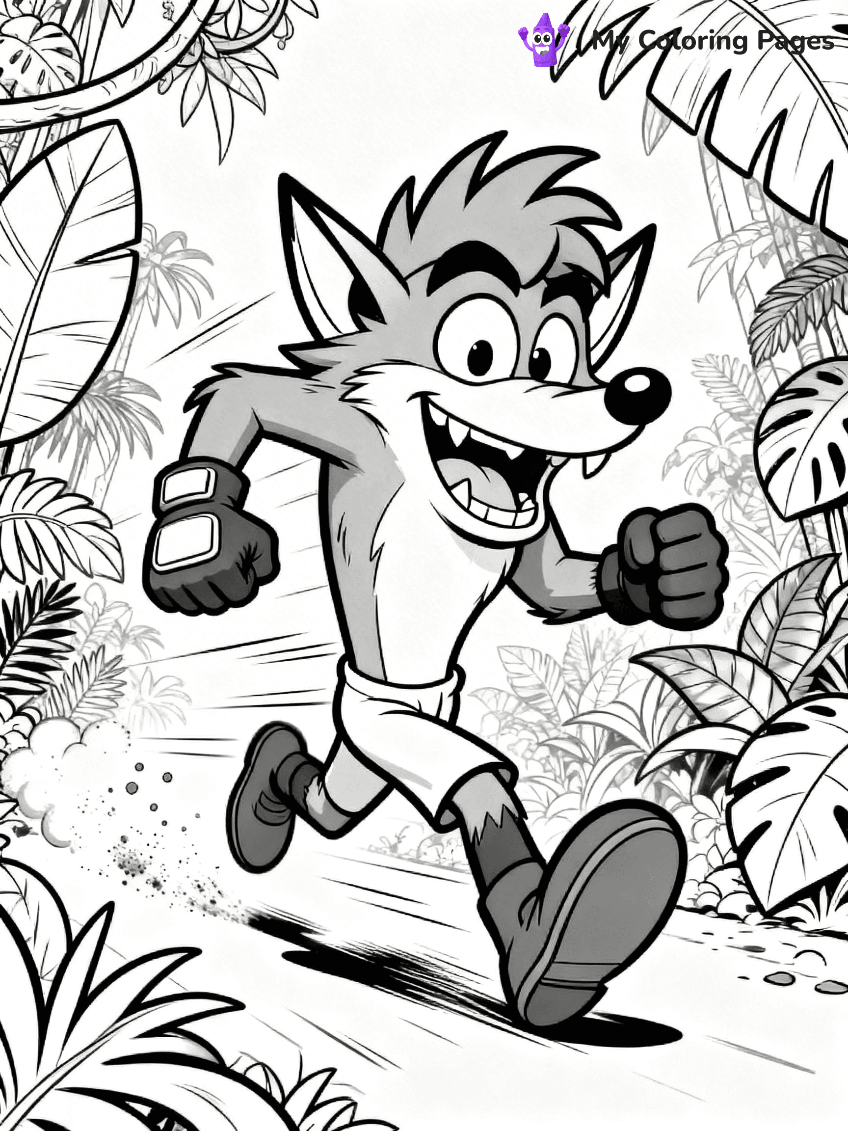 Crash Bandicoot Coloring Pages - 13