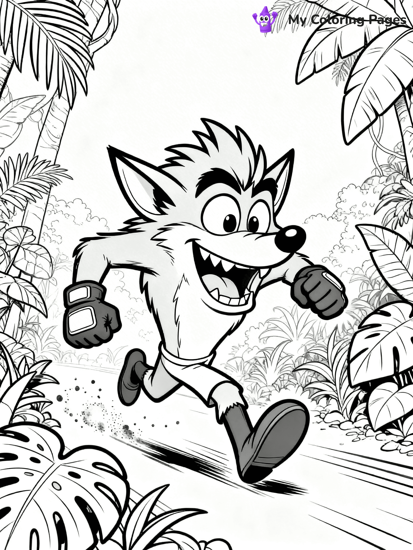 Crash Bandicoot Coloring Pages - 11