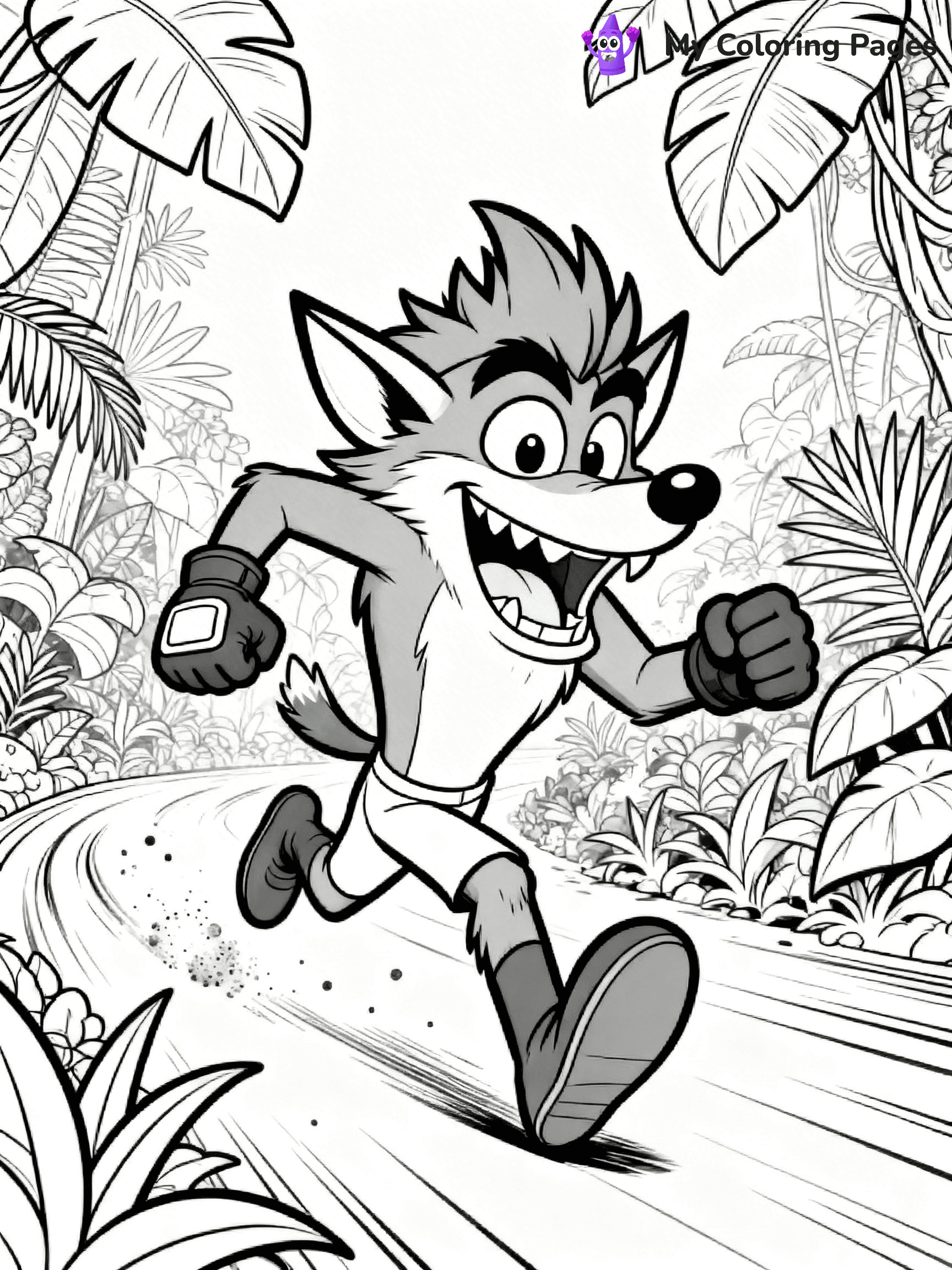 Crash Bandicoot Coloring Pages - 10