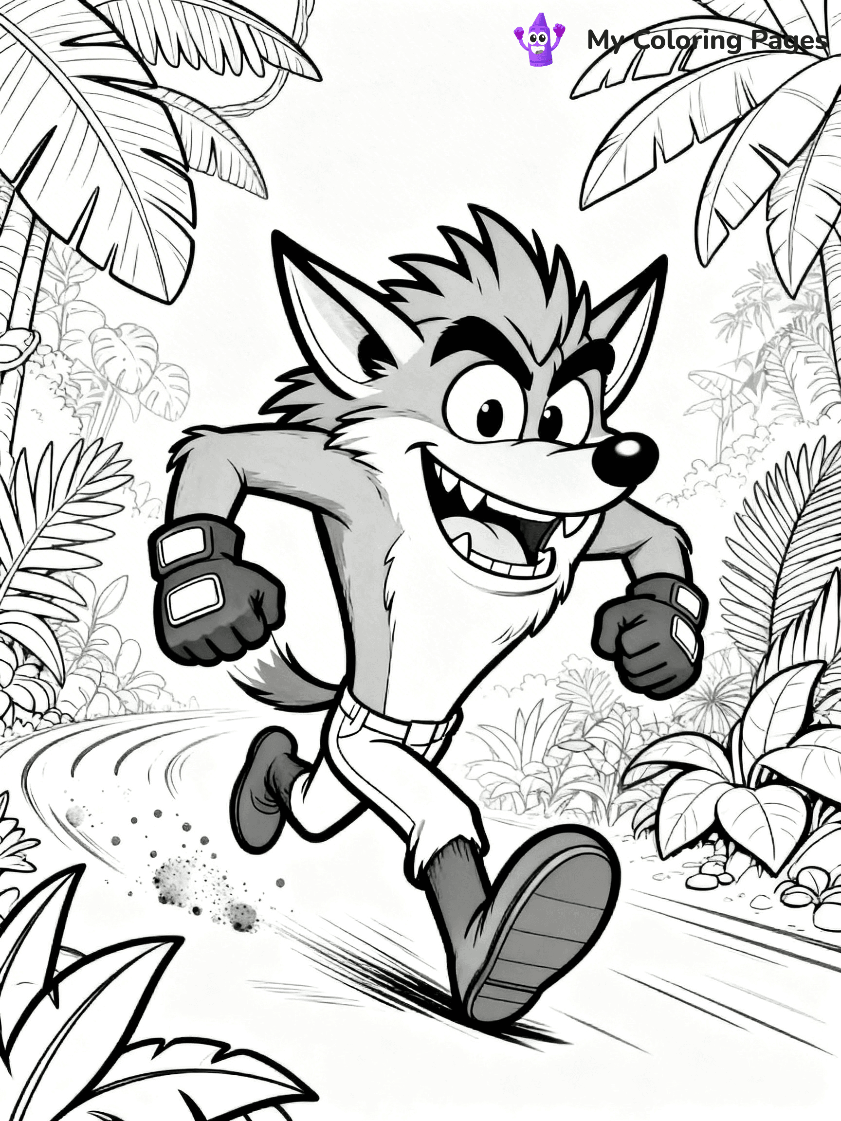 Crash Bandicoot Coloring Pages - 9