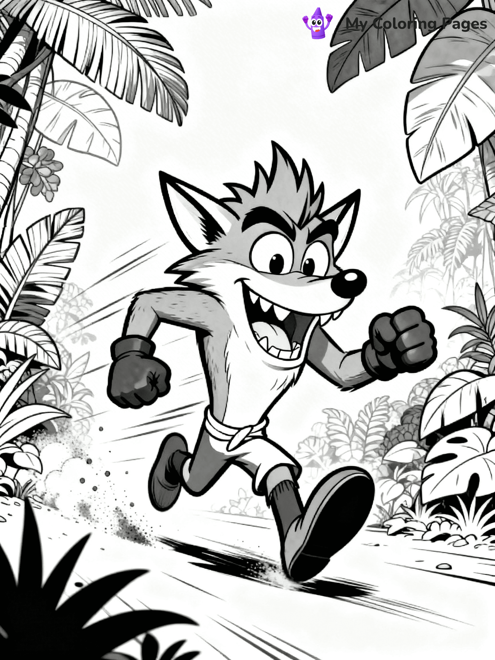 Crash Bandicoot Coloring Pages - 8