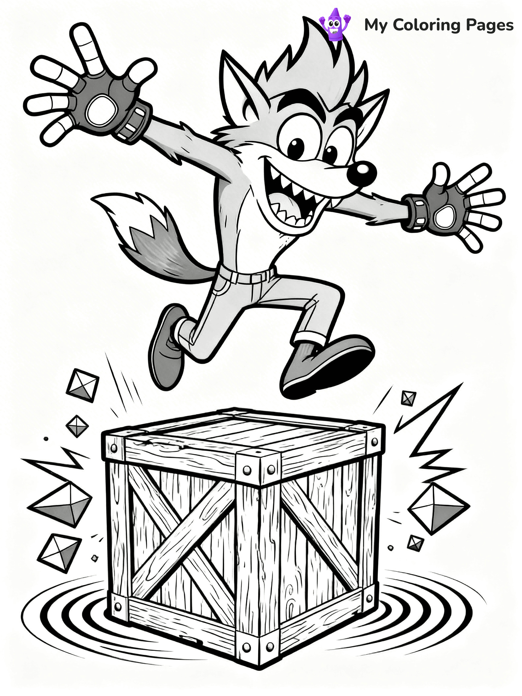 Crash Bandicoot Coloring Pages - 6